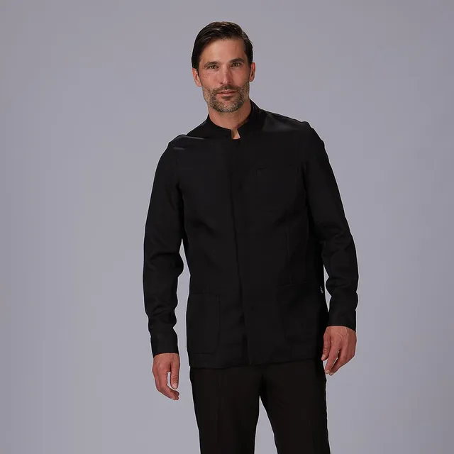 GARY'S Arcas veste homme polyester noir col mao