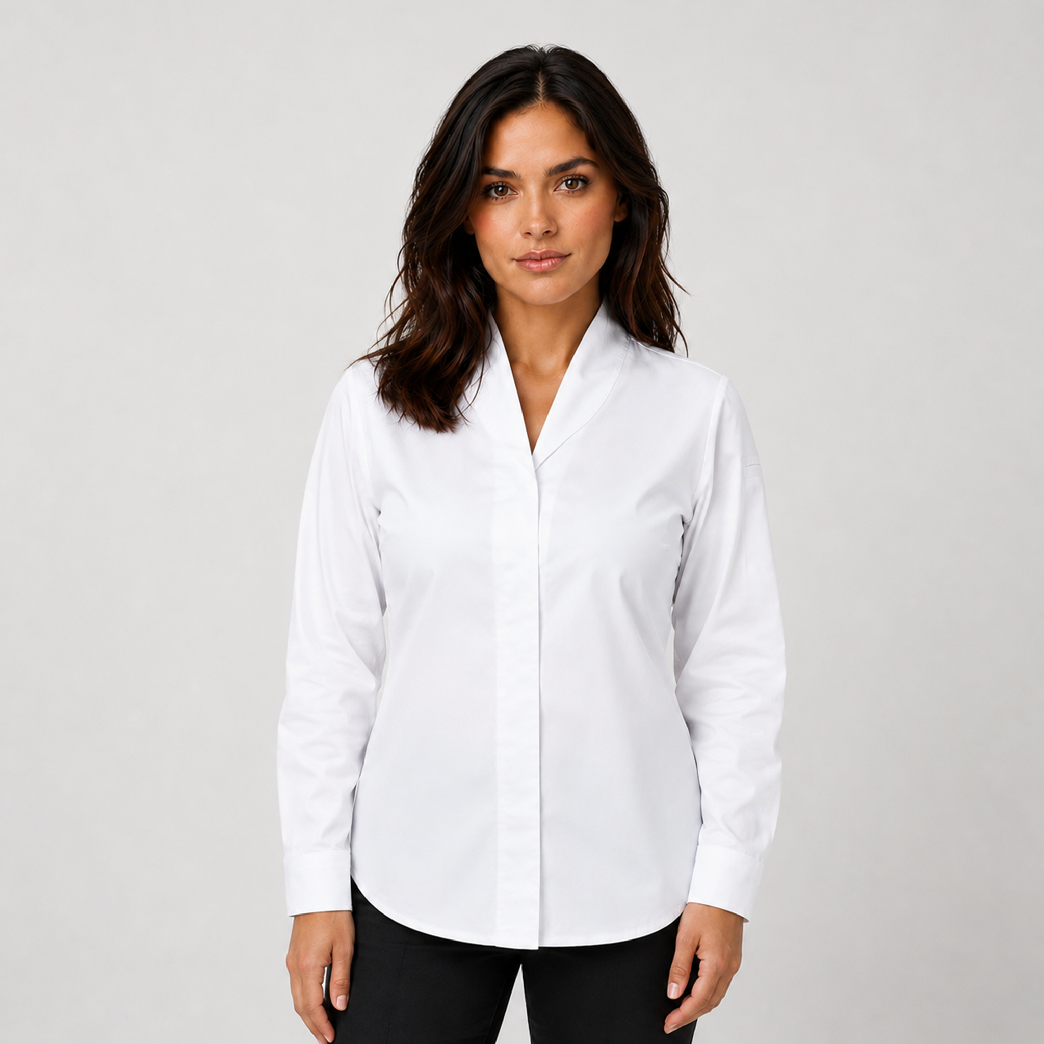 Gary's Eris veste cuisine femme blanche stretch T400