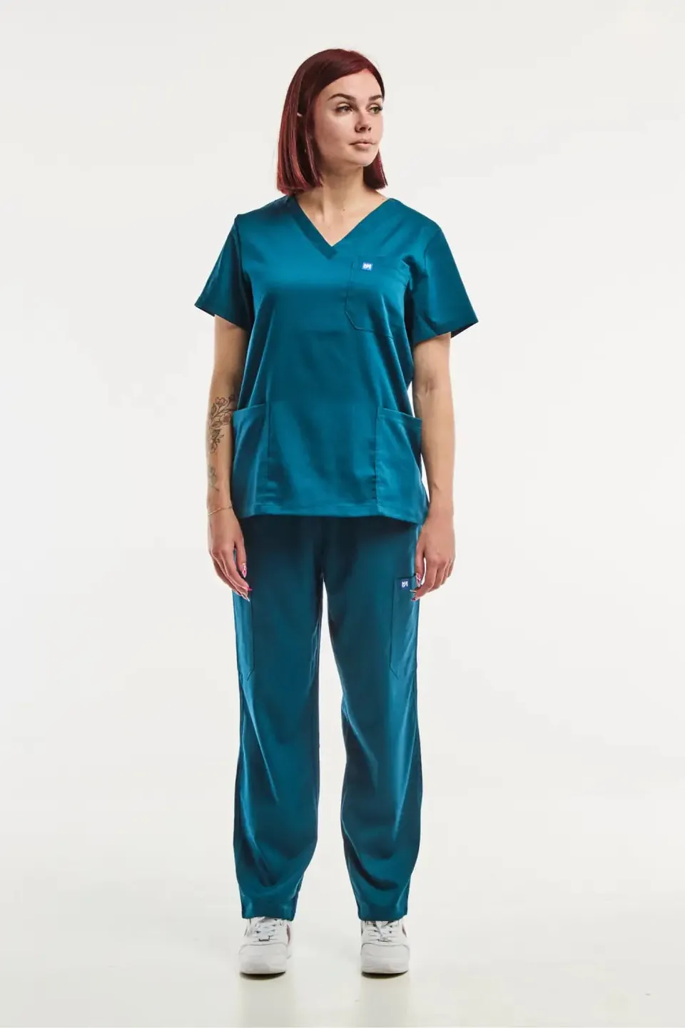 Aelin EMMA tenue médicale femme vert turquoise stretch