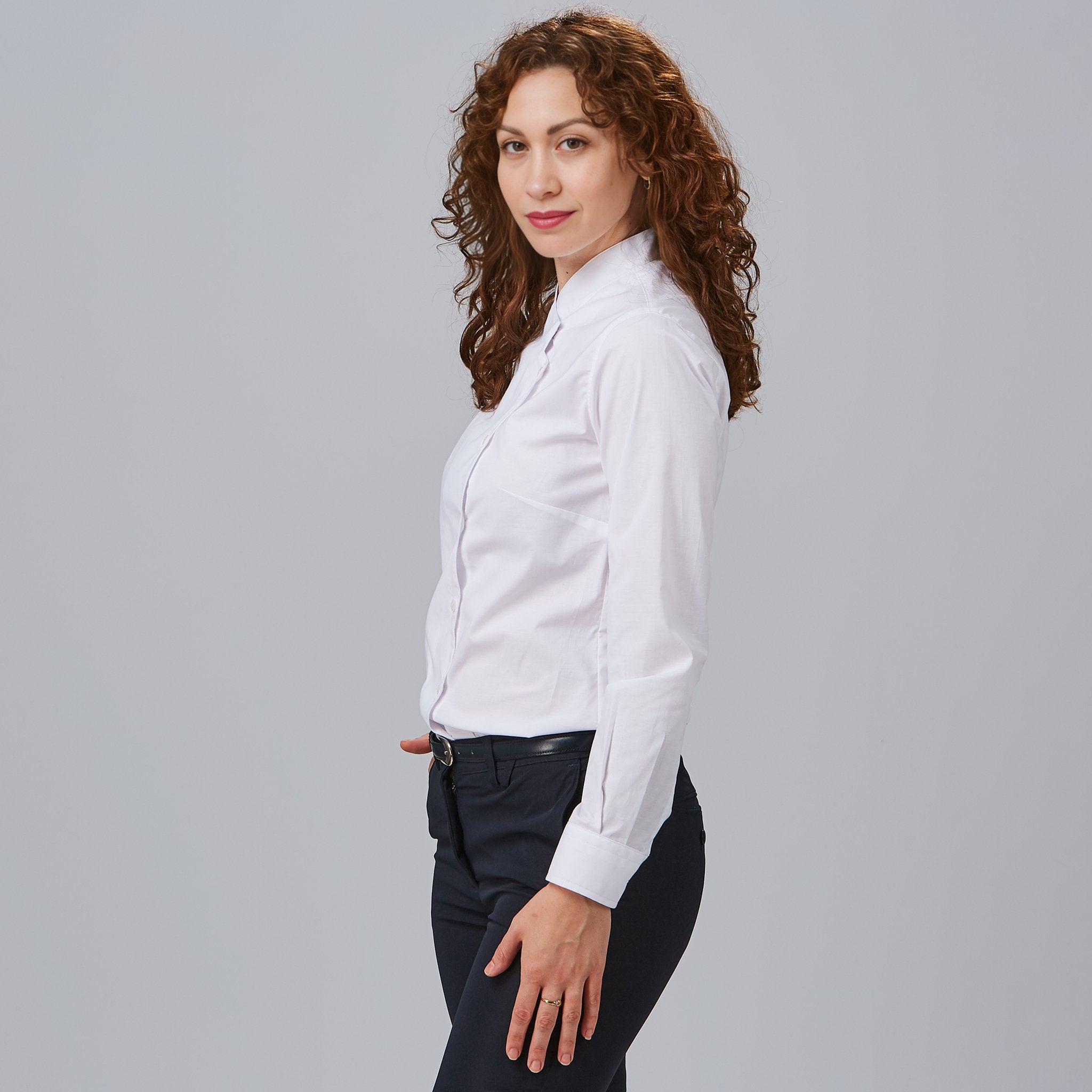 GARY'S Angelica chemise femme blanche coton manches longues