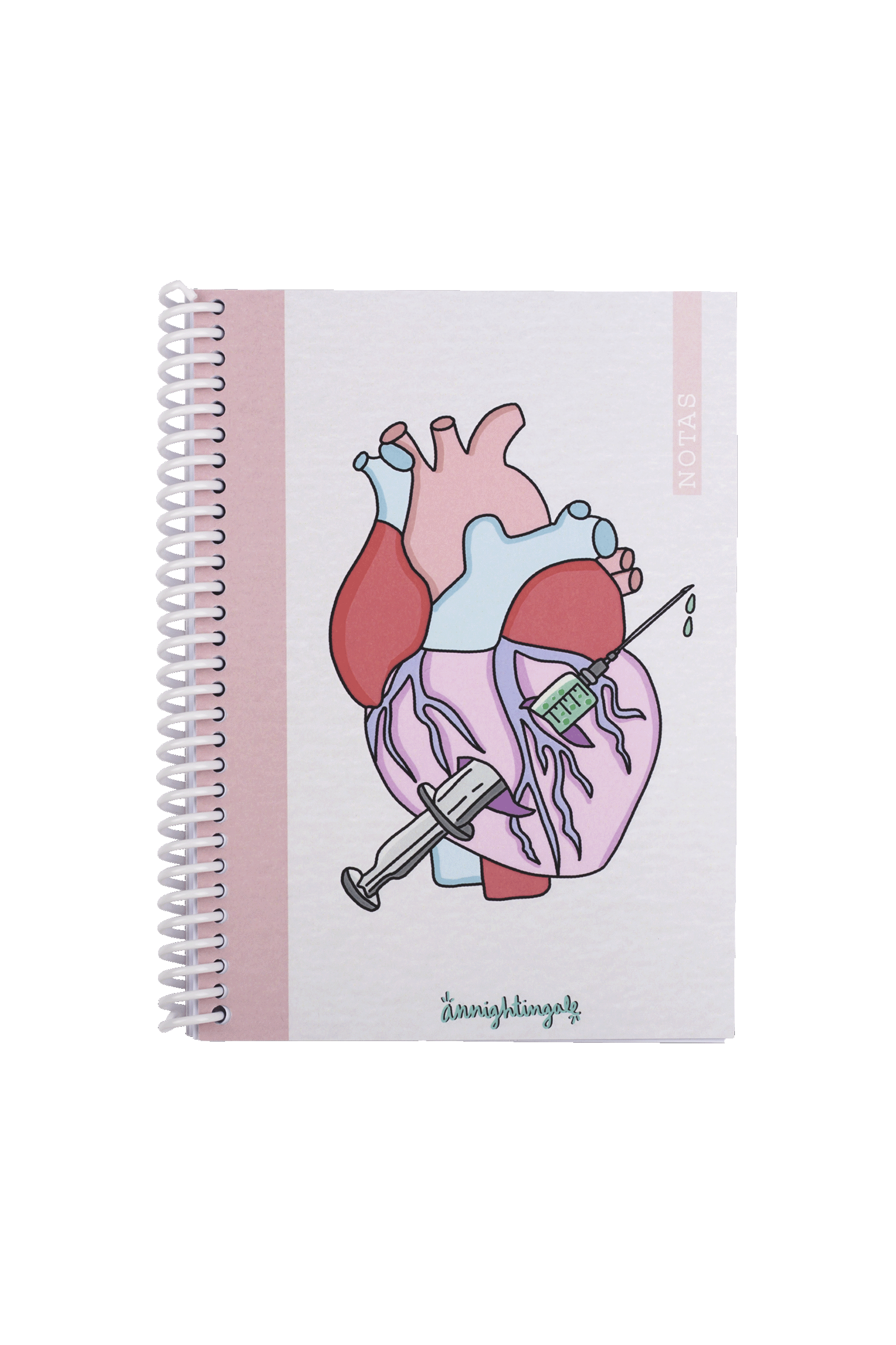 Enfermania Papeleria Rebelheart carnet A6 spirale 50 pages