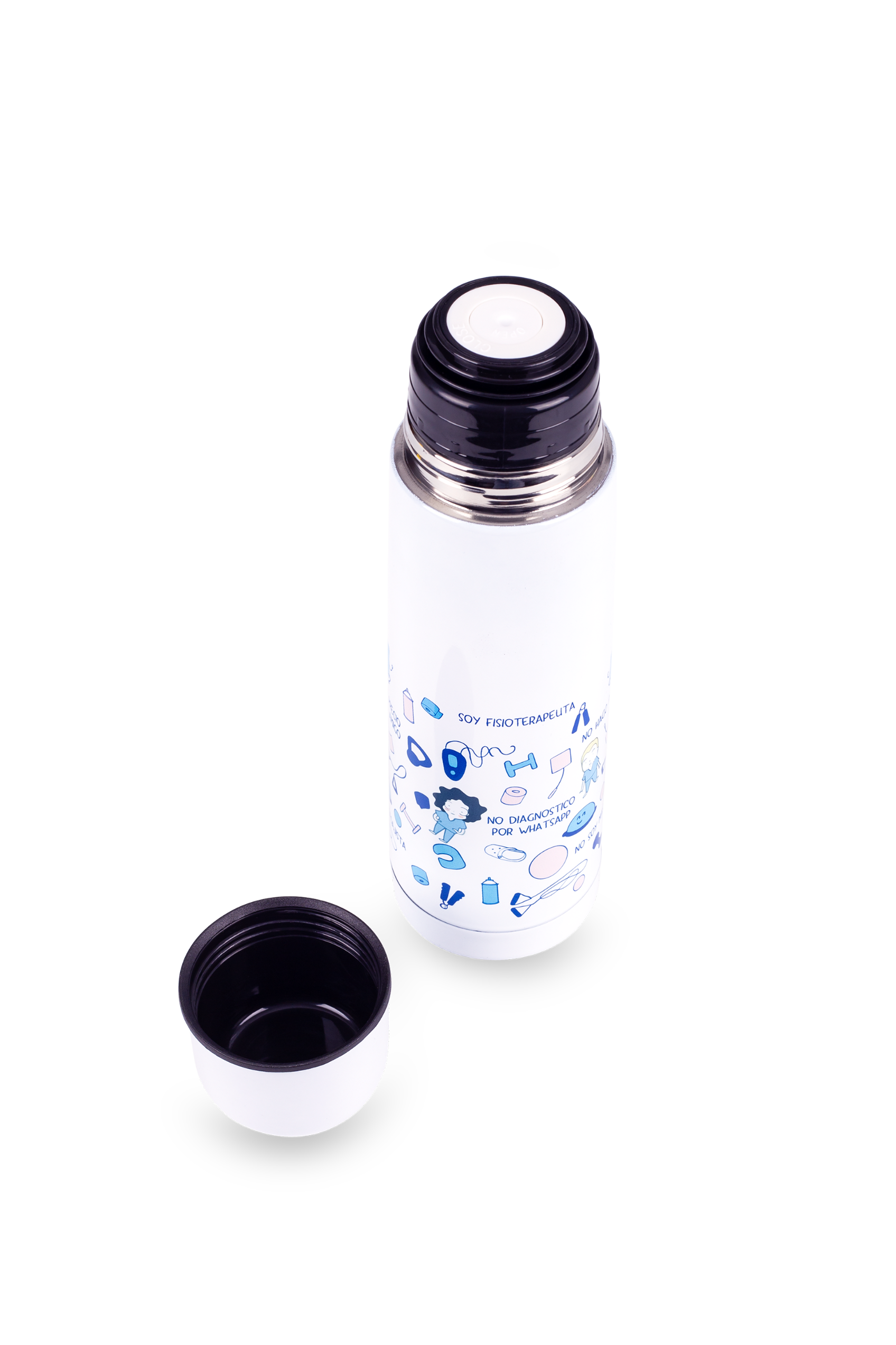 Enfermania Regalos bouteille thermos 500 ml inox imprimé