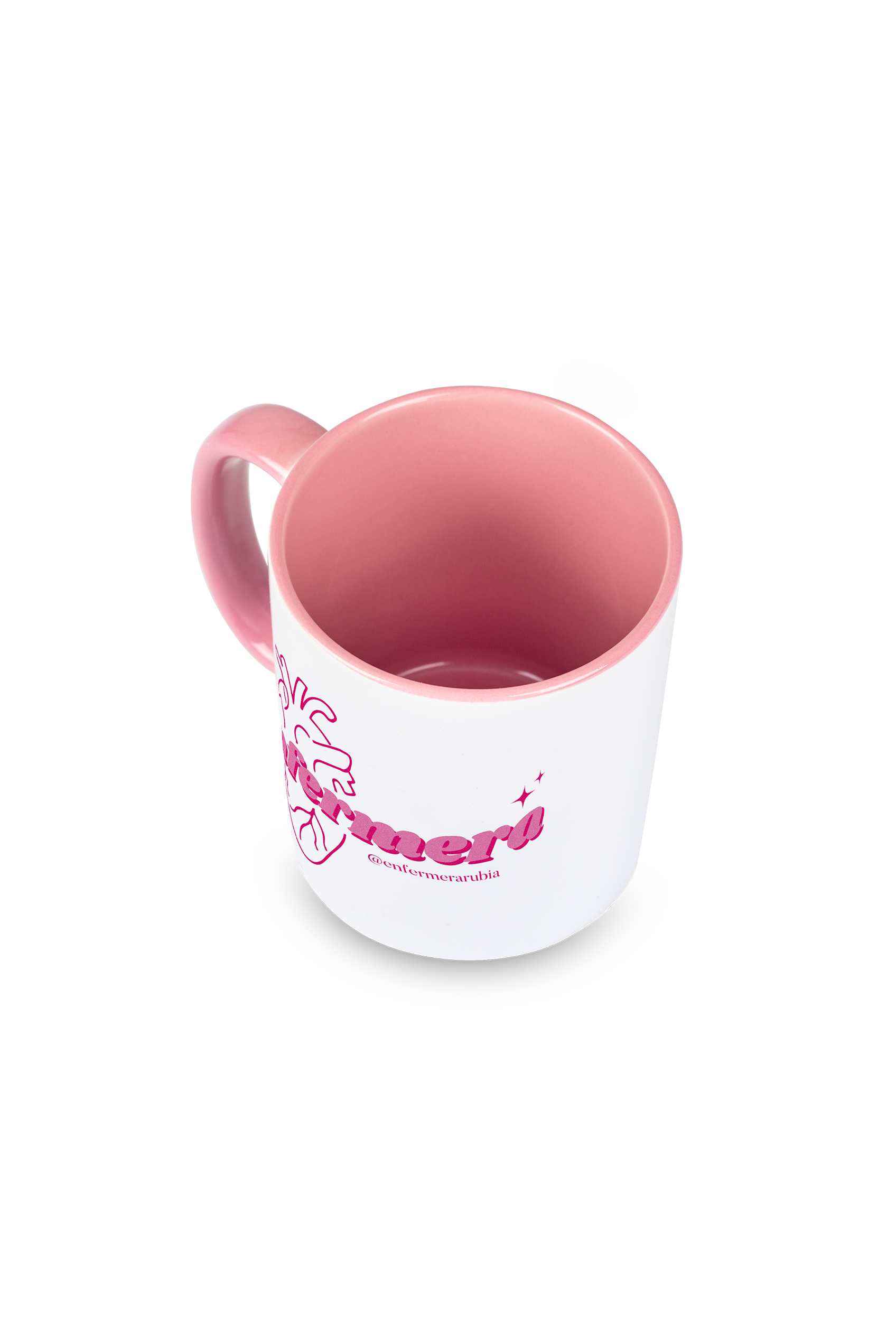 Enfermania Regalos Tasse Céramique Rose 350 ml Cœur Infirmière