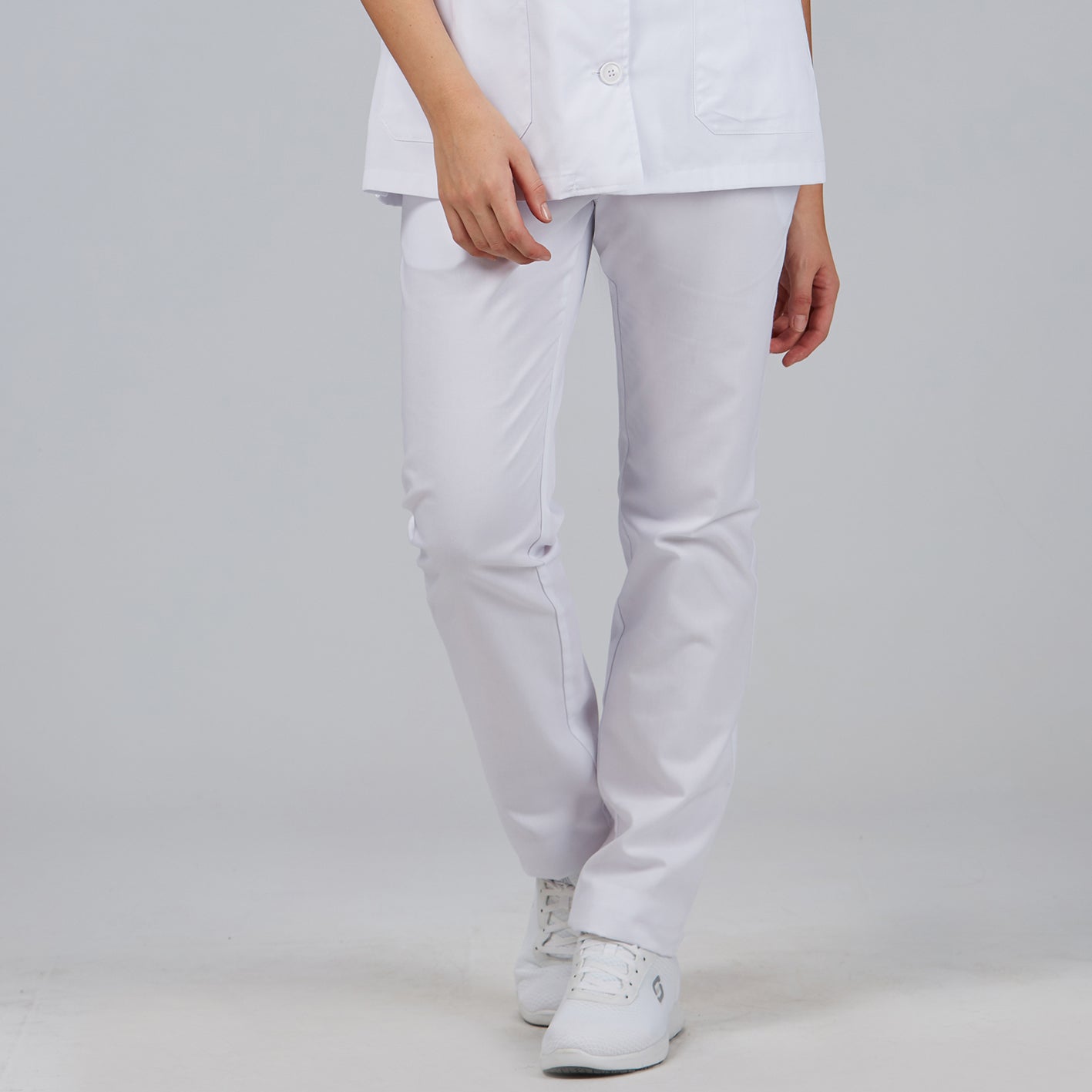 Gary's Pants pantalon médical blanc twill cordon S-3XL