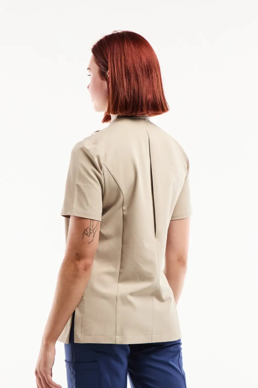 Aelin Aurelia blouse médicale femme sable stretch