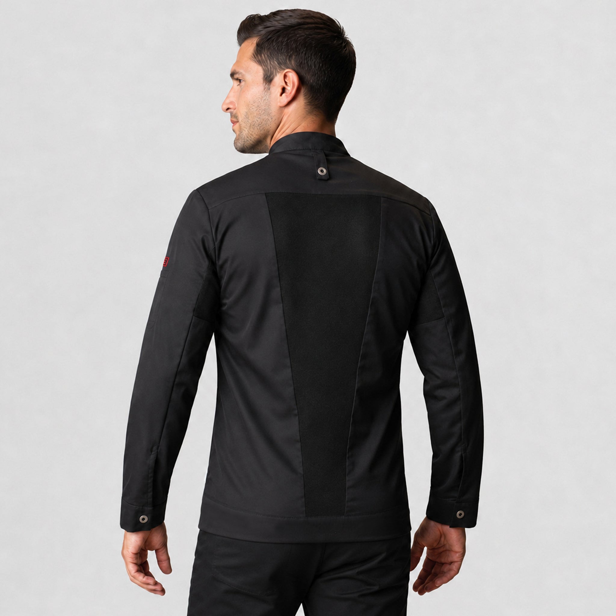 GARY'S Hubal veste chef unisexe noir T400 Coolmax