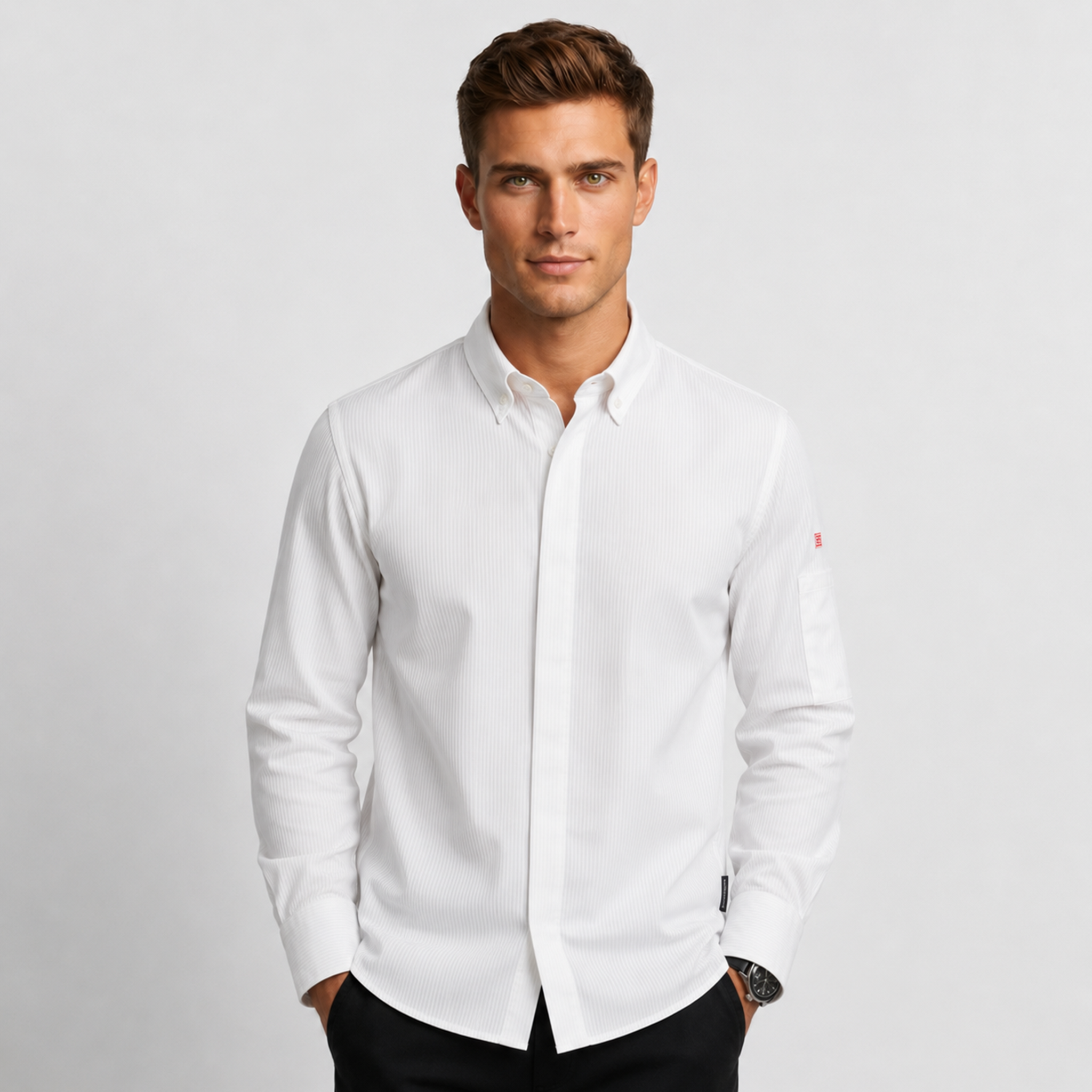 GARY'S Jonsu veste cuisine unisexe blanche