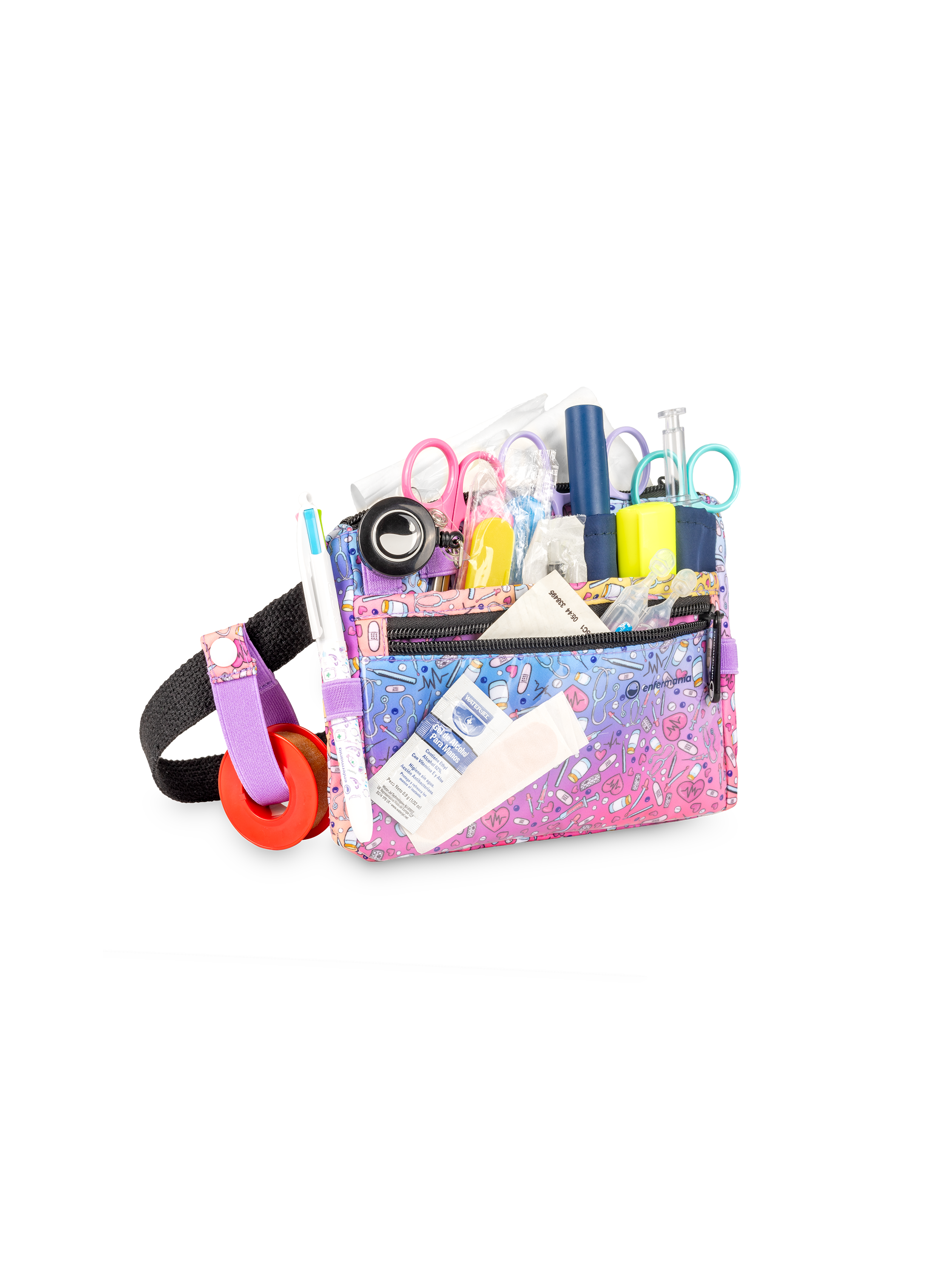 Enfermania Colorful sac banane infirmière Colorful poches multiples