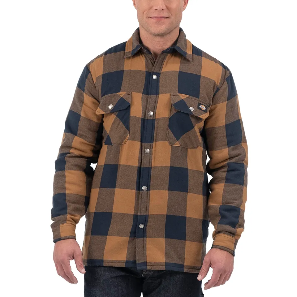 Dickies Vestes Surchemise Flanelle Hydroshield Marron