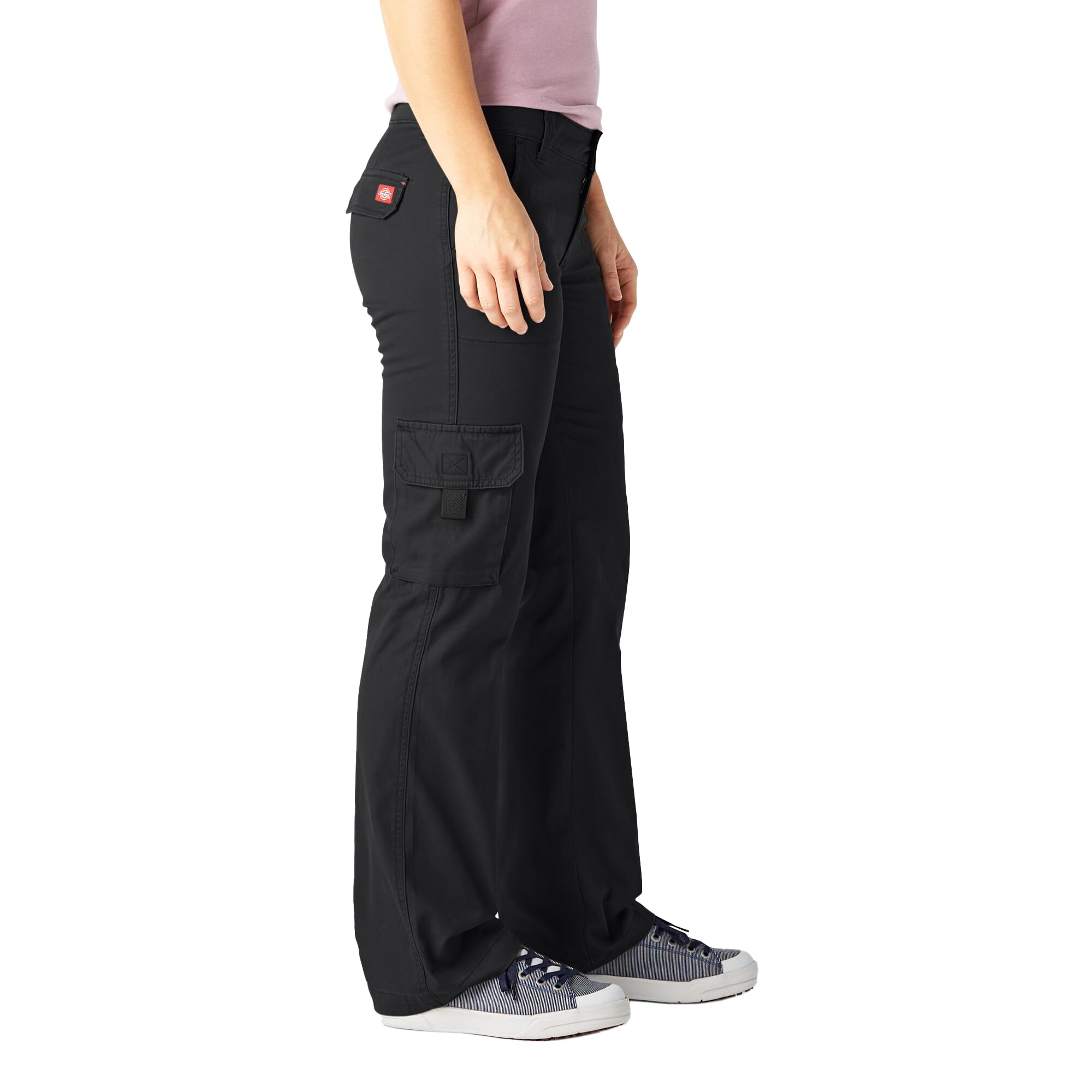 Dickies pantalon cargo sergé femme noir rincé taille 38