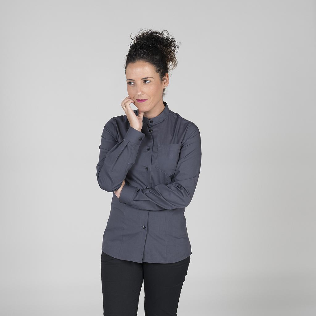 GARY'S Blouse col mao manches longues noir XS