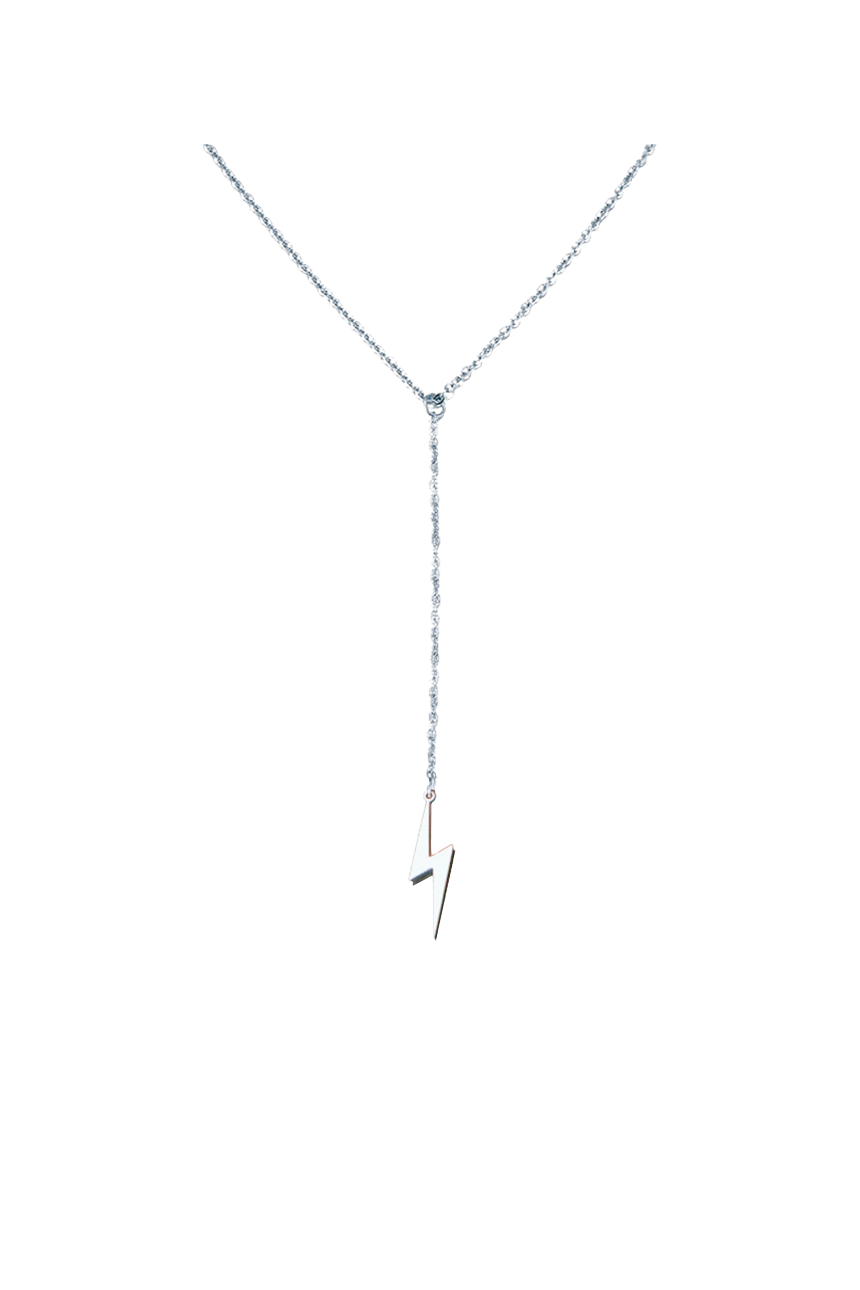 Enfermania Accesorios Collier Rayo acier argenté 43 cm