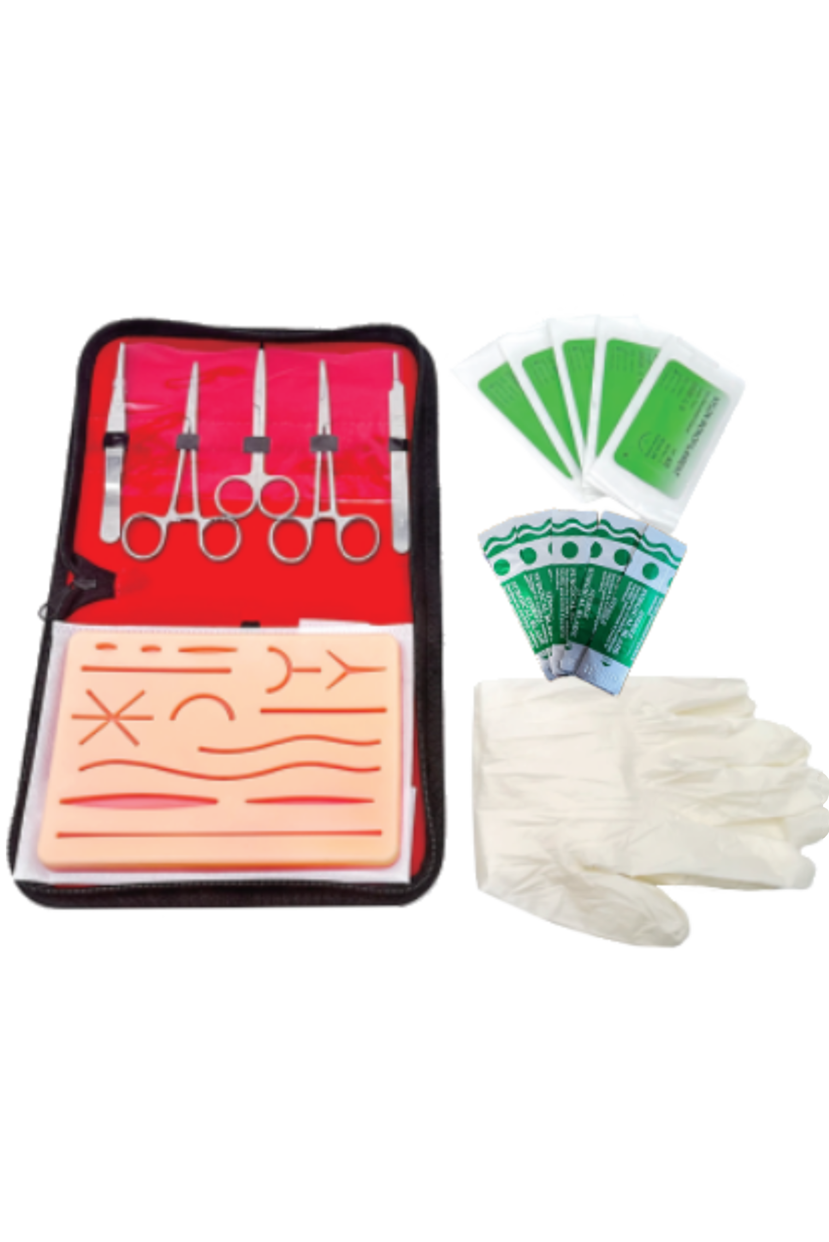 Enfermania Instrumental Kit de sutures pad silicone complet