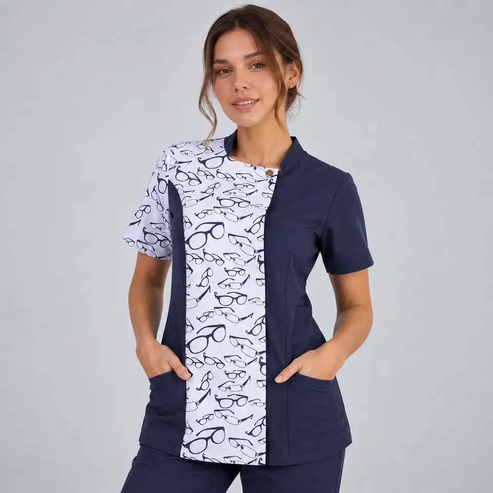 Gary's Blouses tunique Clara femme marine microfibre