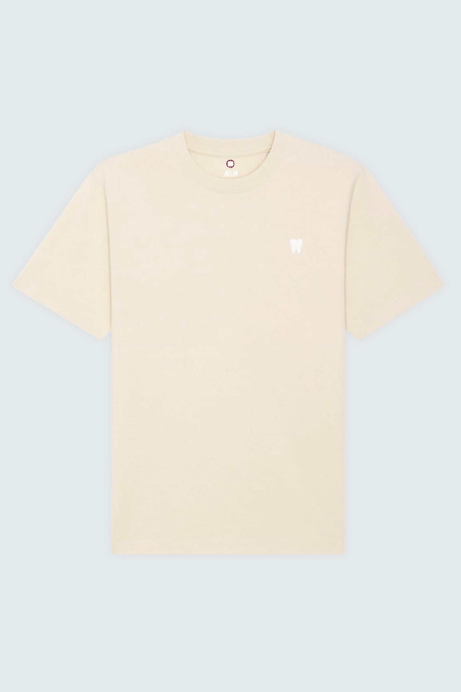Aelin Slimfit T-shirt Heavy Coton Motif Dentaire Unisexe