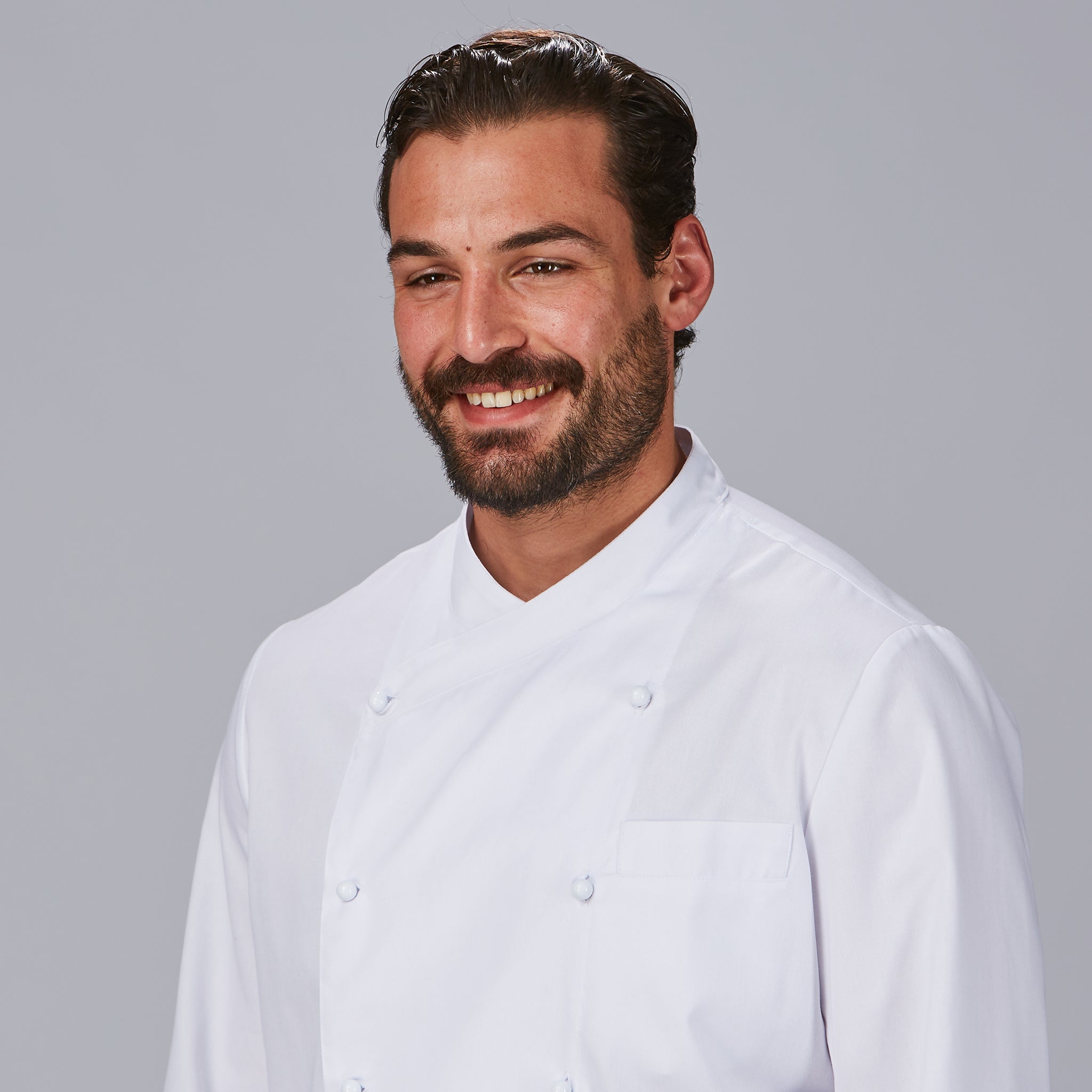 GARY'S Naples Veste de cuisinier unisexe blanche anti-tache