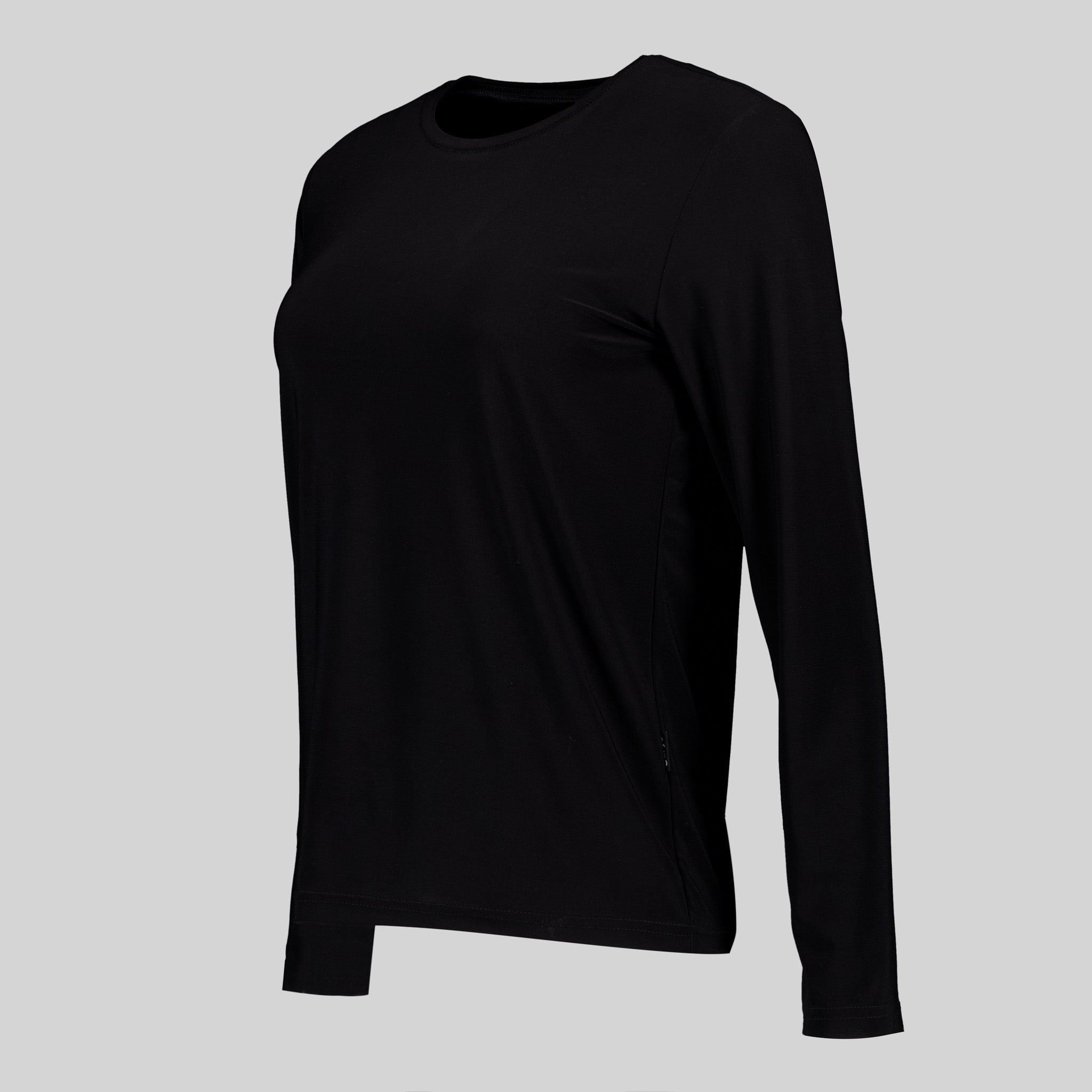 GARY'S Melia t-shirt femme manches longues noir col rond