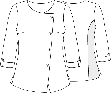 Gary's Laia blouse blanche femme manches 3/4 recyclée