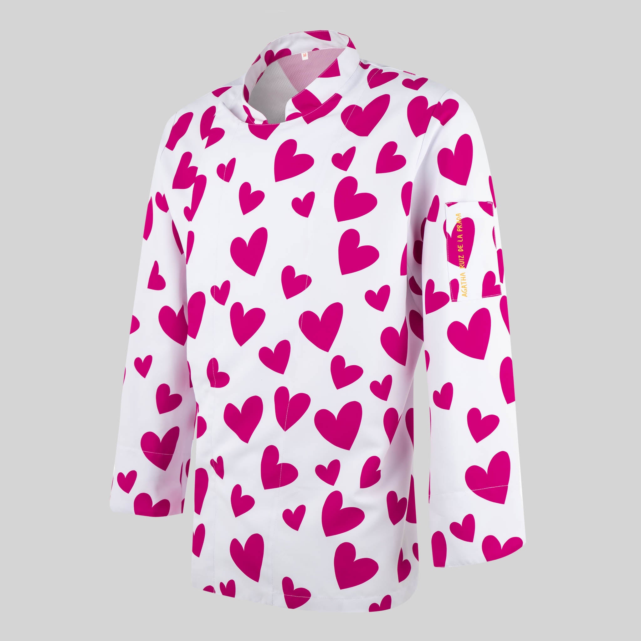GARY'S Agatha veste de cuisine unisexe Cuore Rosa