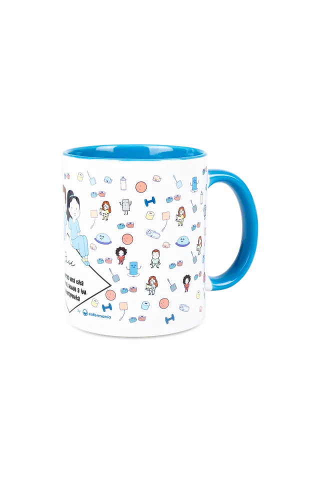 Enfermania Regalos Fisio tasse céramique bleue 350ml