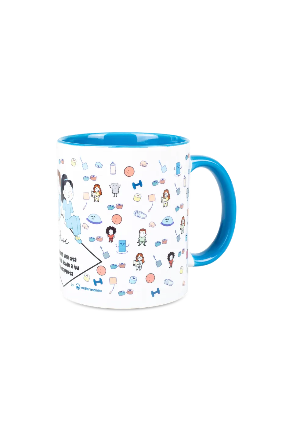 Enfermania Regalos Fisio tasse céramique bleue 350ml