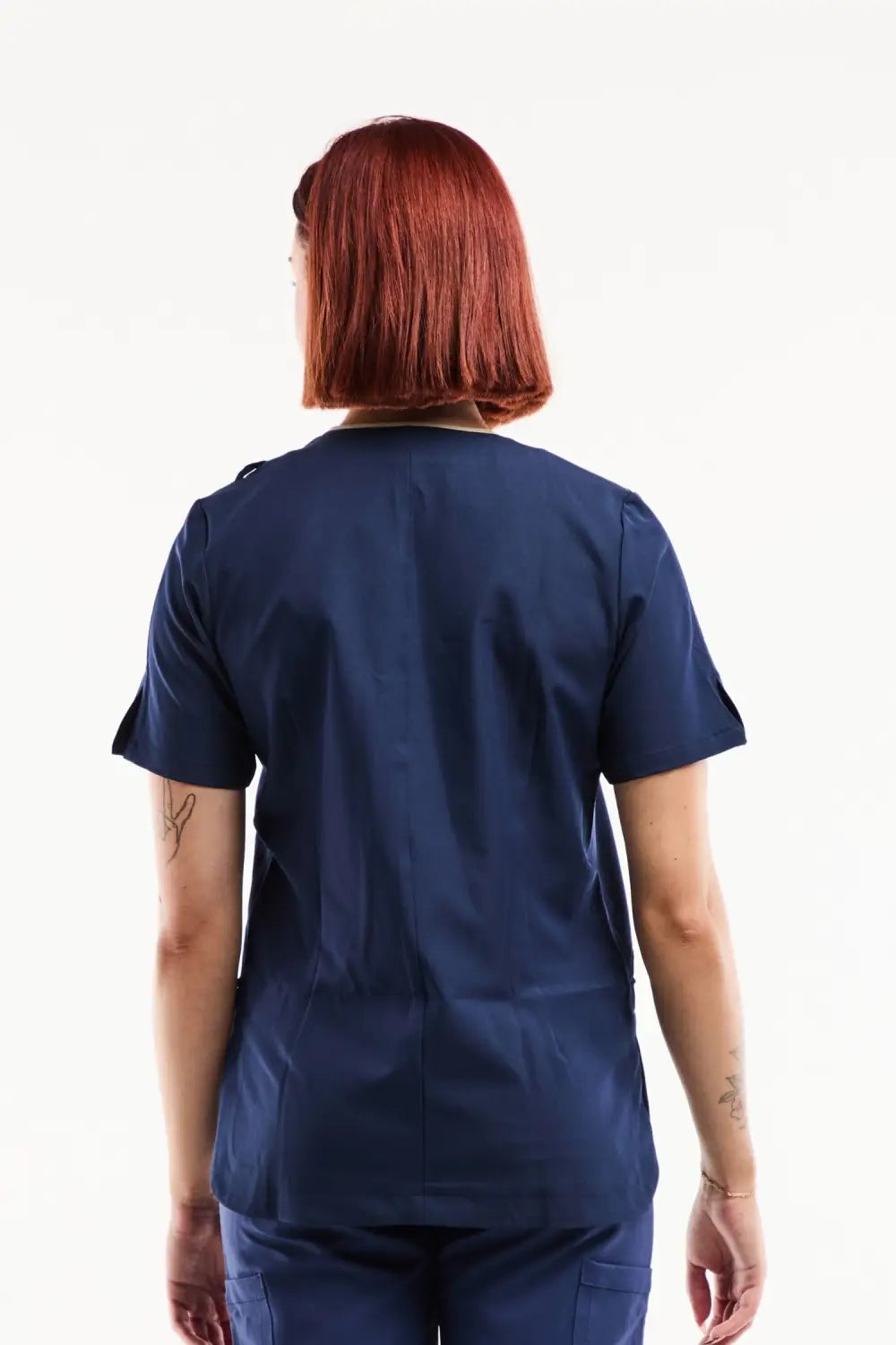 Aelin Serena Blouse Médicale Femme Bleu Marine Stretch
