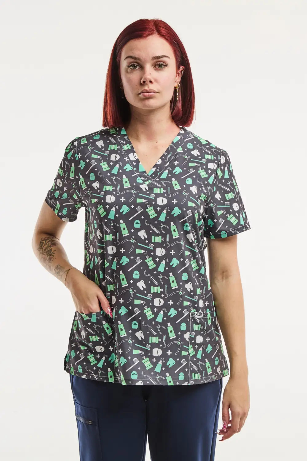 Aelin Paris Soin de Sourire tunique médicale femme stretch