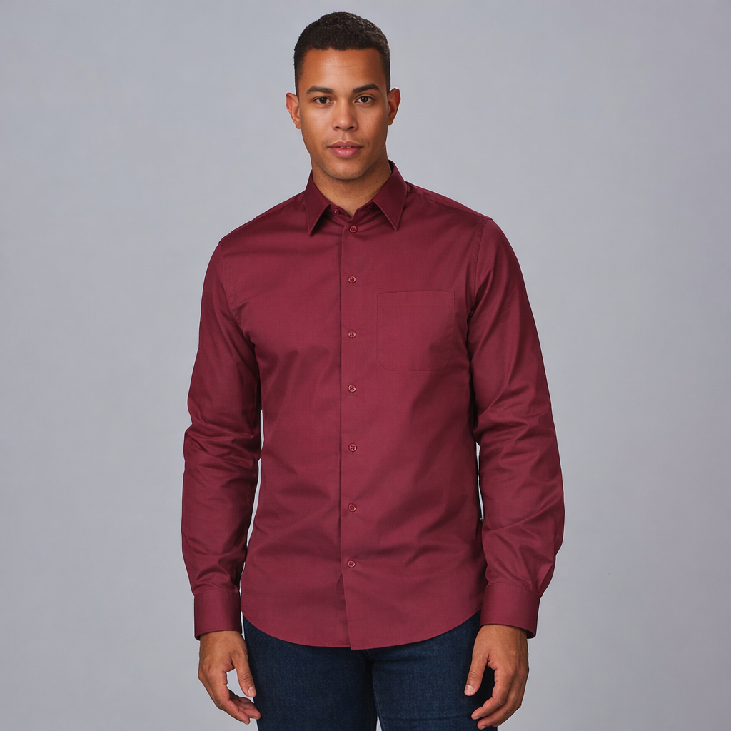 GARY'S chemise homme manches longues 1 poche noir
