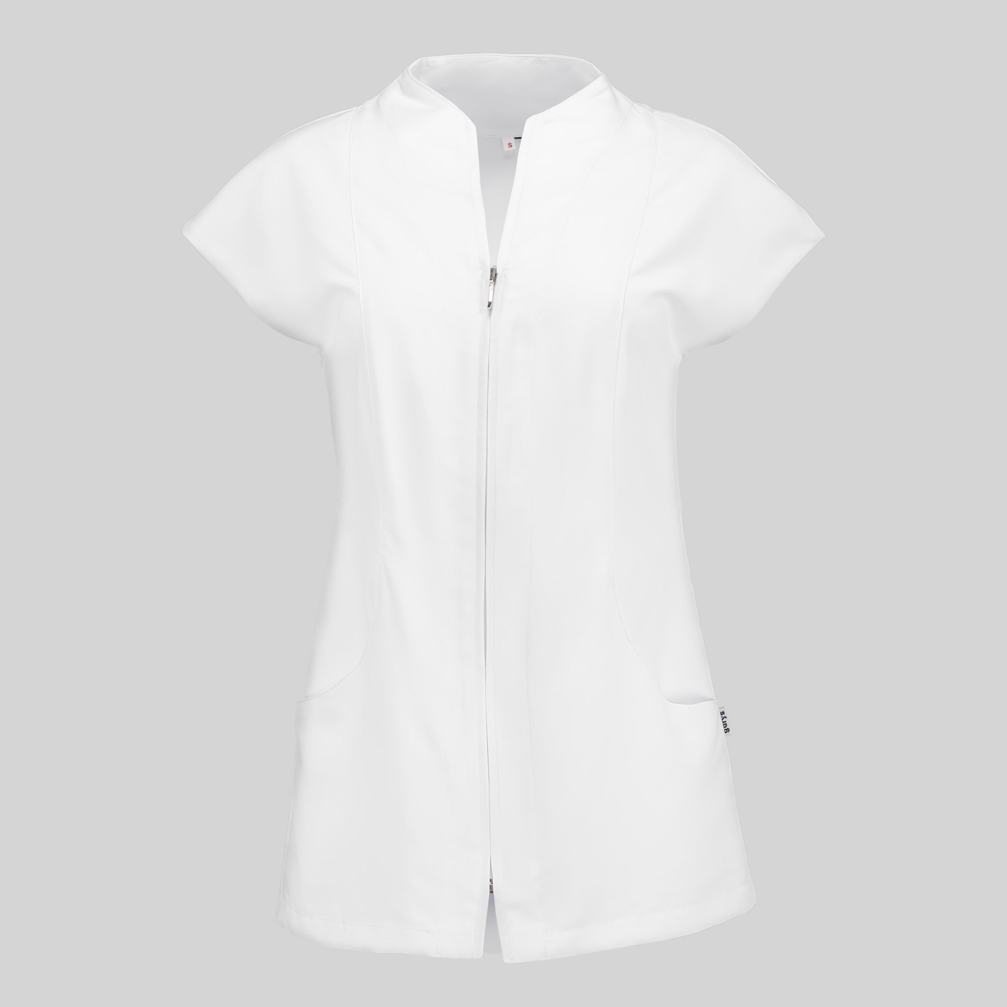 Gary's Corcega Blouse Médicale Femme Blanc Microfibre