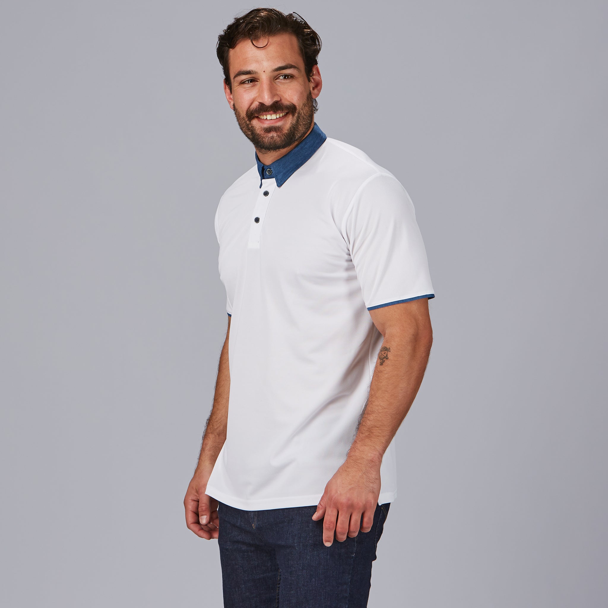 Gary's Polo Shirts polo homme noir M Coolmax