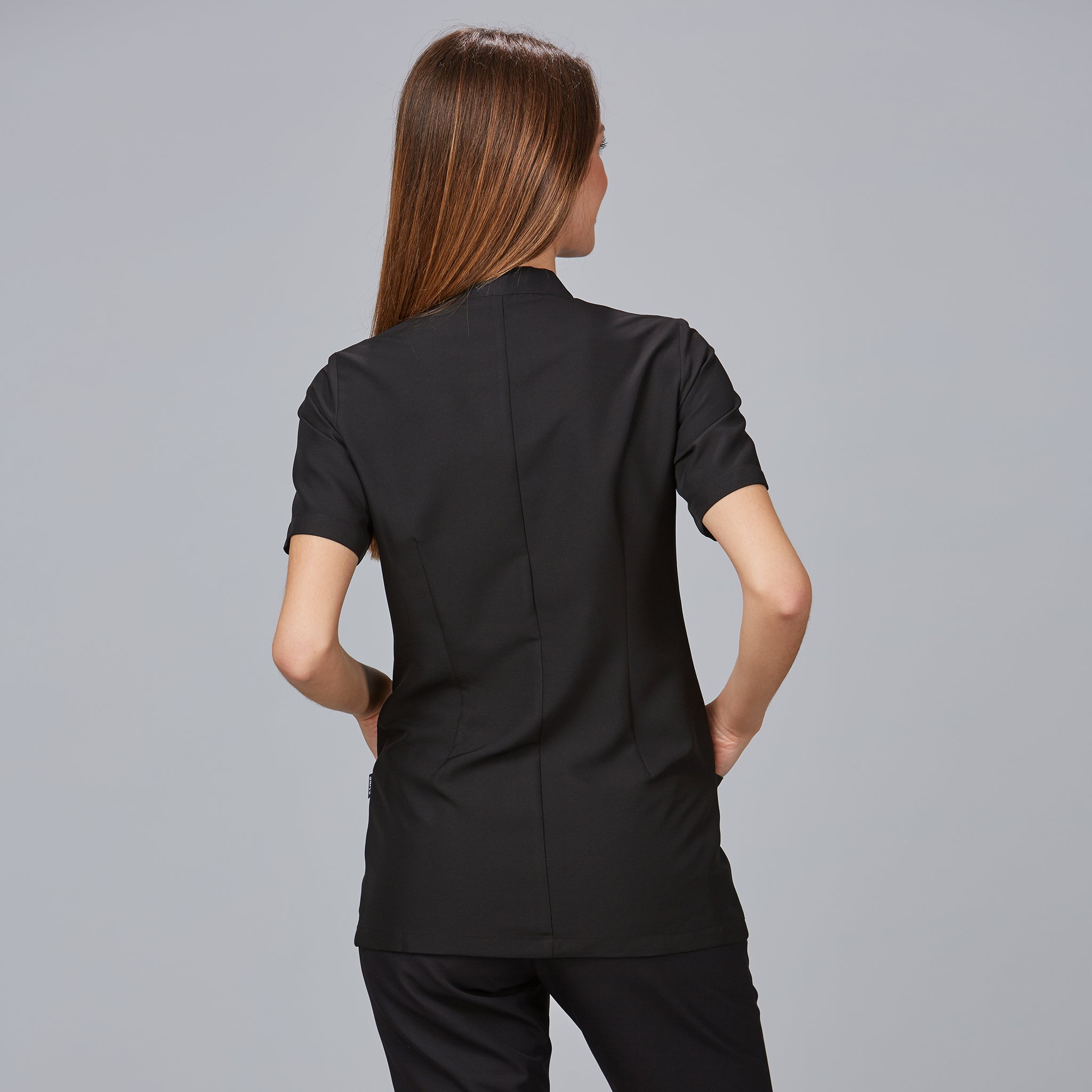 GARY'S Menorca blouse femme noire manches courtes