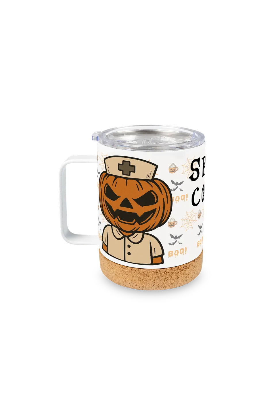Enfermania Regalos mug isotherme 330 ml halloween inox