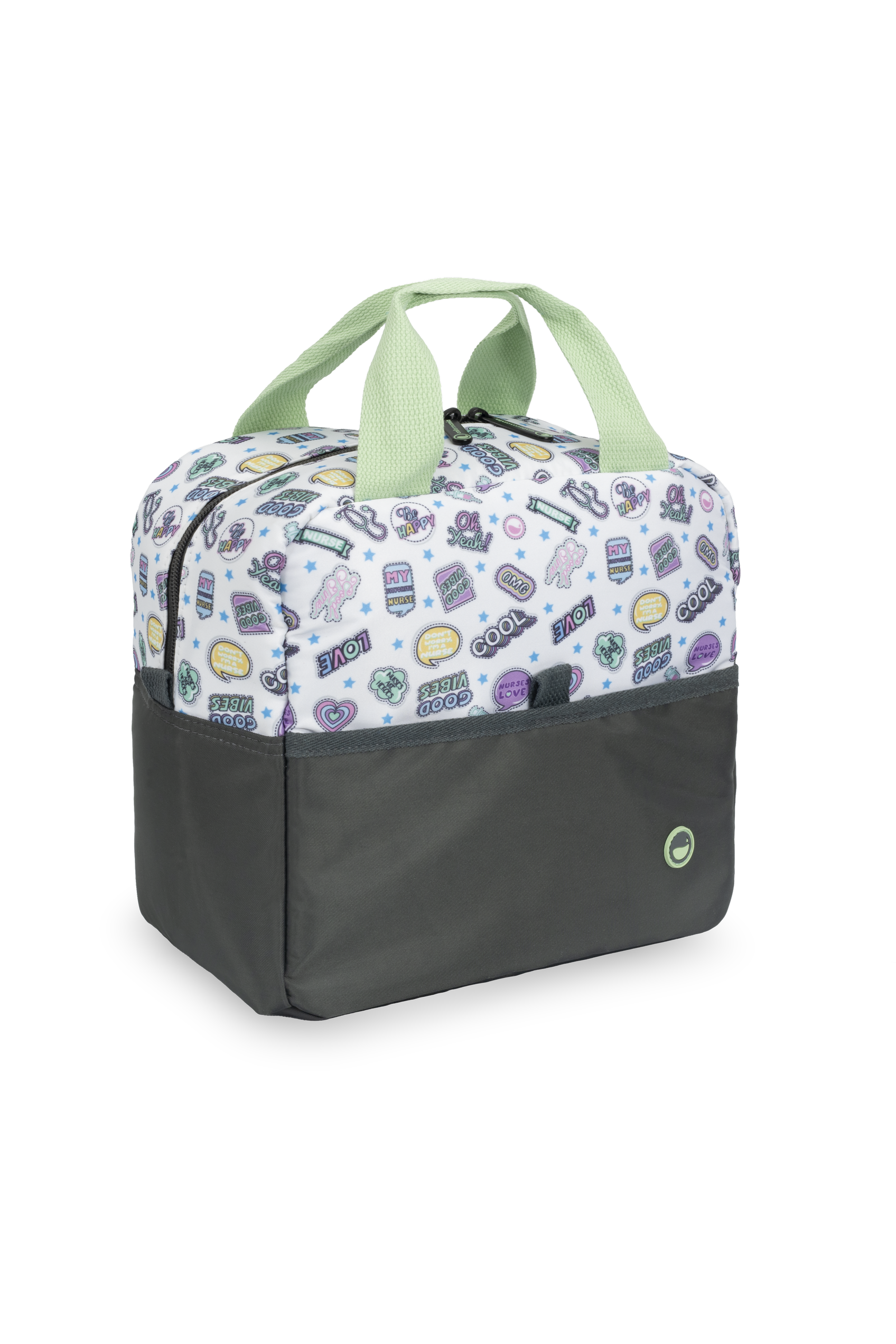 Enfermania Stickers sac isotherme menthe 26x16x17 cm