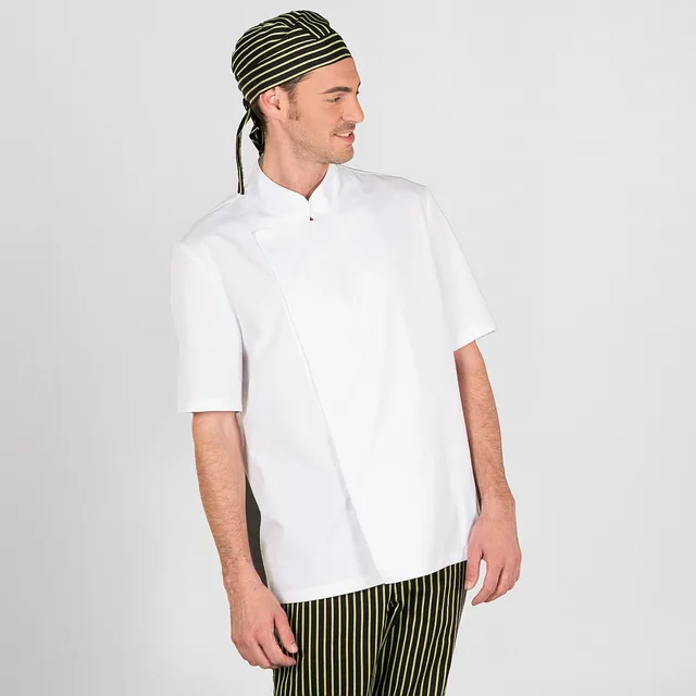 Gary's Chef Jackets veste cuisine blanche velcro XSS