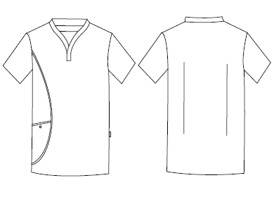Gary's Blouses Alex blouse médicale homme gris perle XS