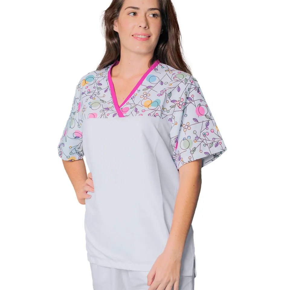 Enfermania Ropa blouse col V microfibre tailles XS-2XL