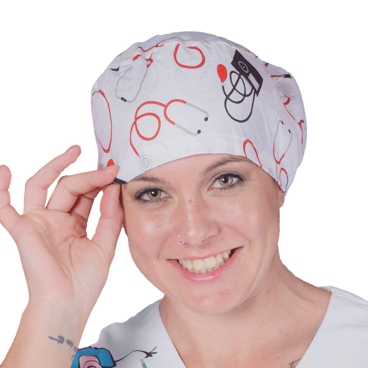 Enfermania calot chirurgical cheveux longs coton Constantes