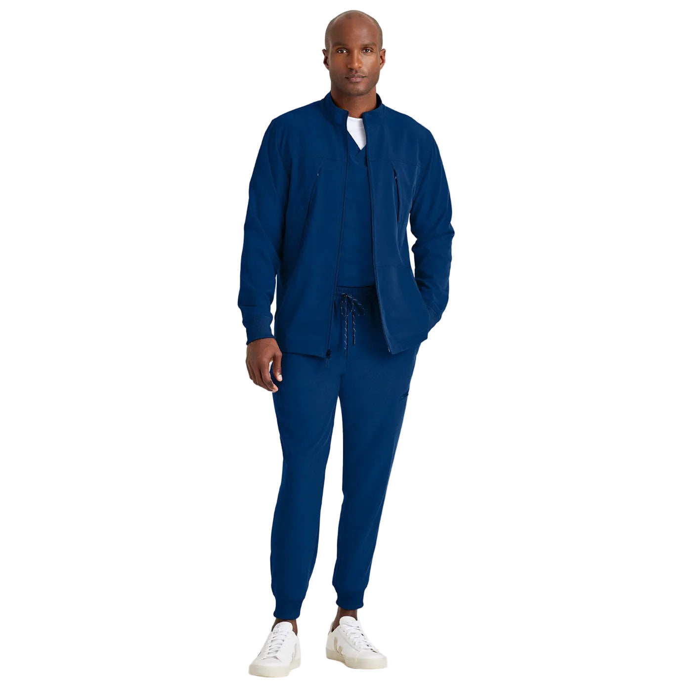 Enfermania Grey's Anatomy veste médicale homme 4 poches bleu indigo