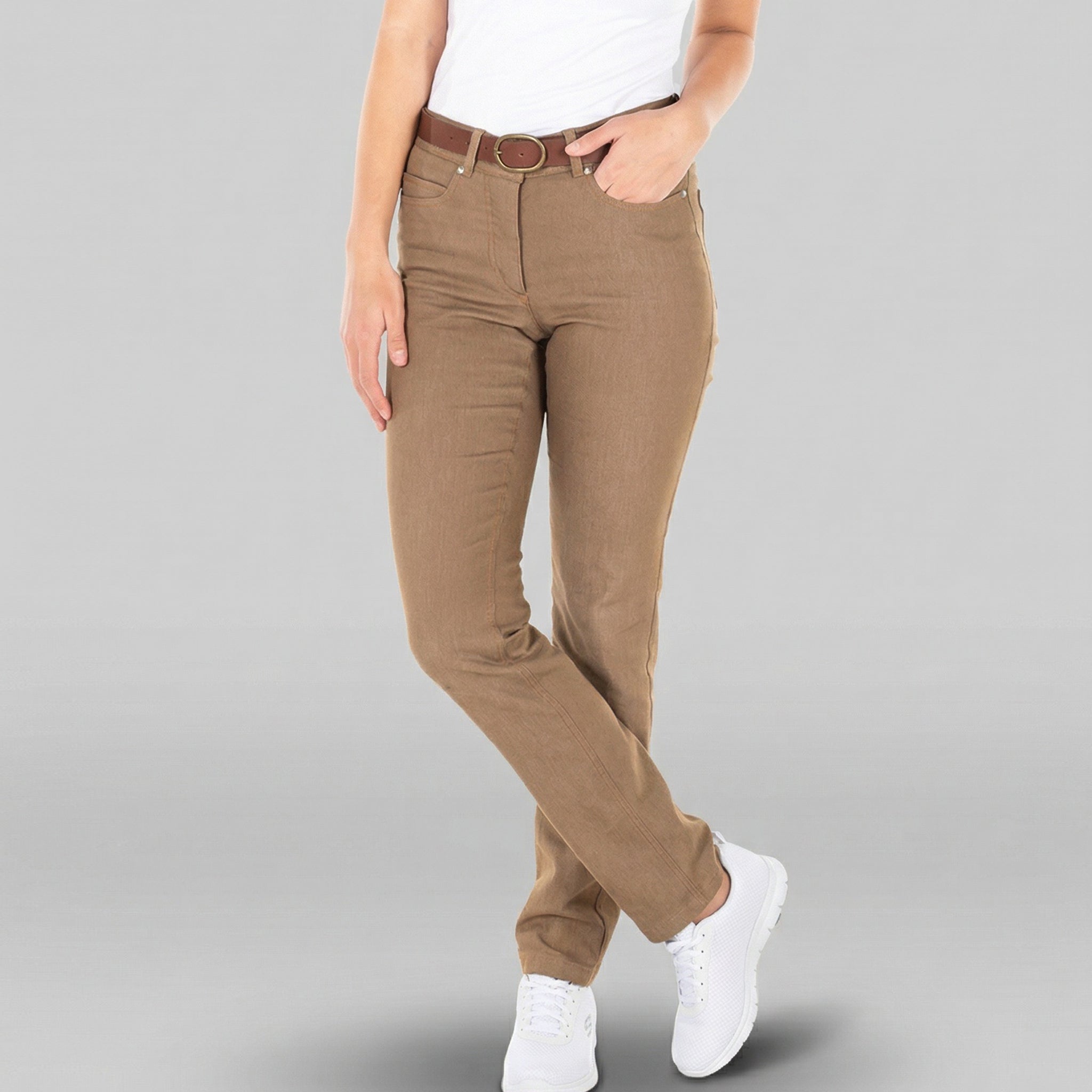GARY'S Denim pantalon jean femme noir taille mi-haute