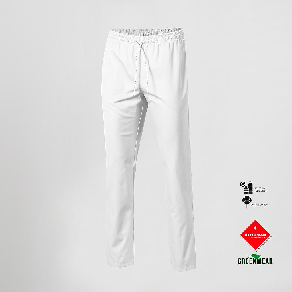 Gary's Naturewear pantalon unisexe blanc coton bio