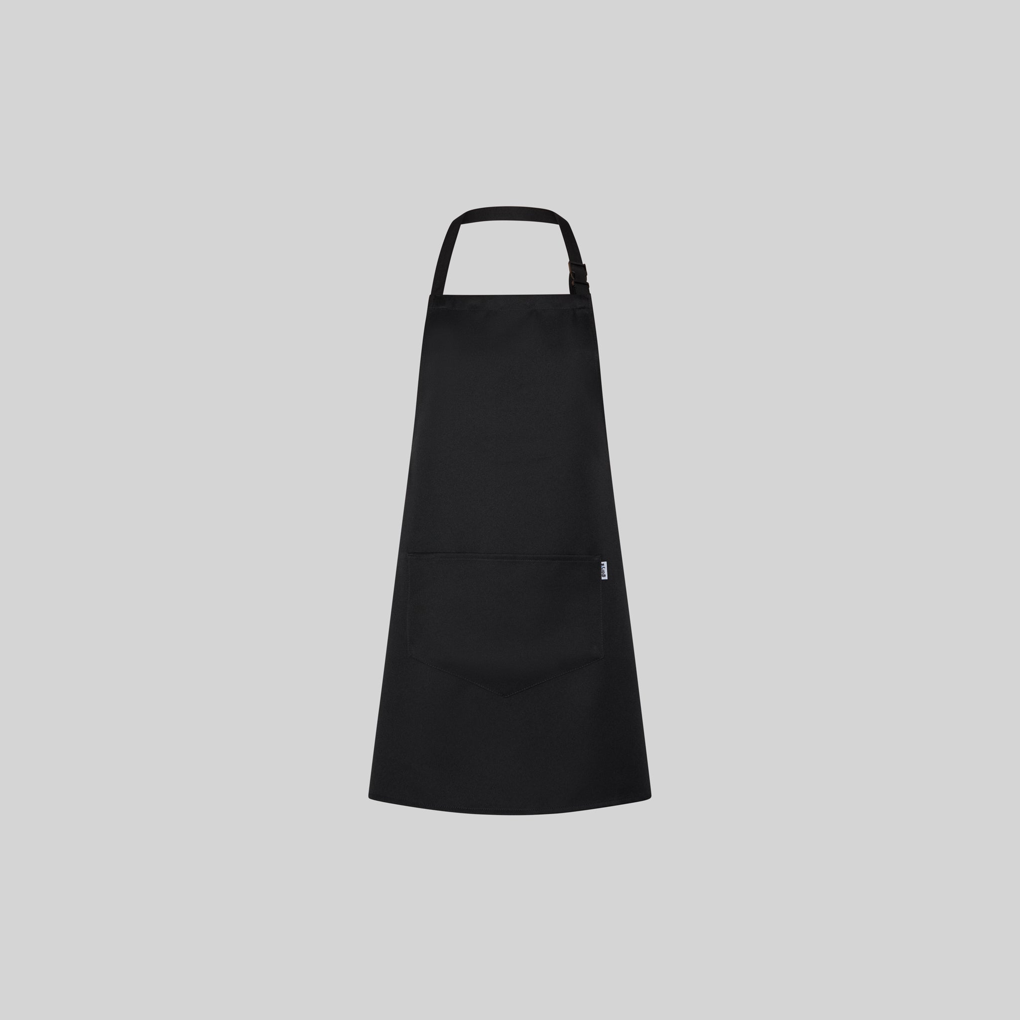 Gary's tablier bavette court noir 68x68 poche