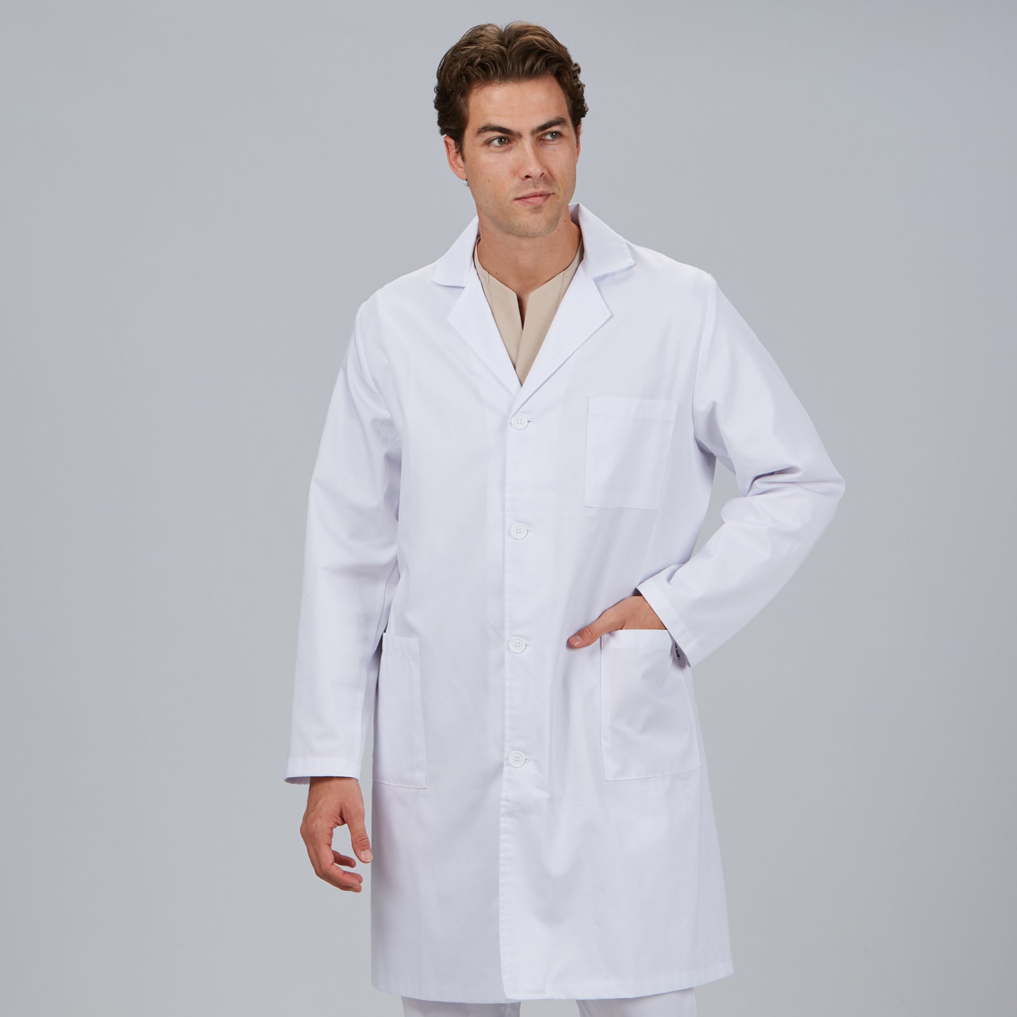Gary's Robes 511101 Blouse médicale blanche twill