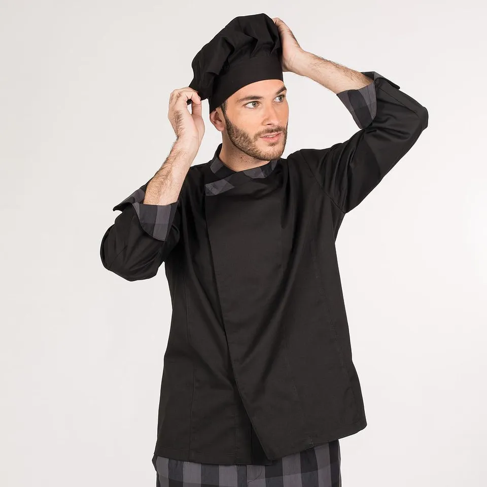 Gary's Aquiles Veste cuisine homme noire Coolmax