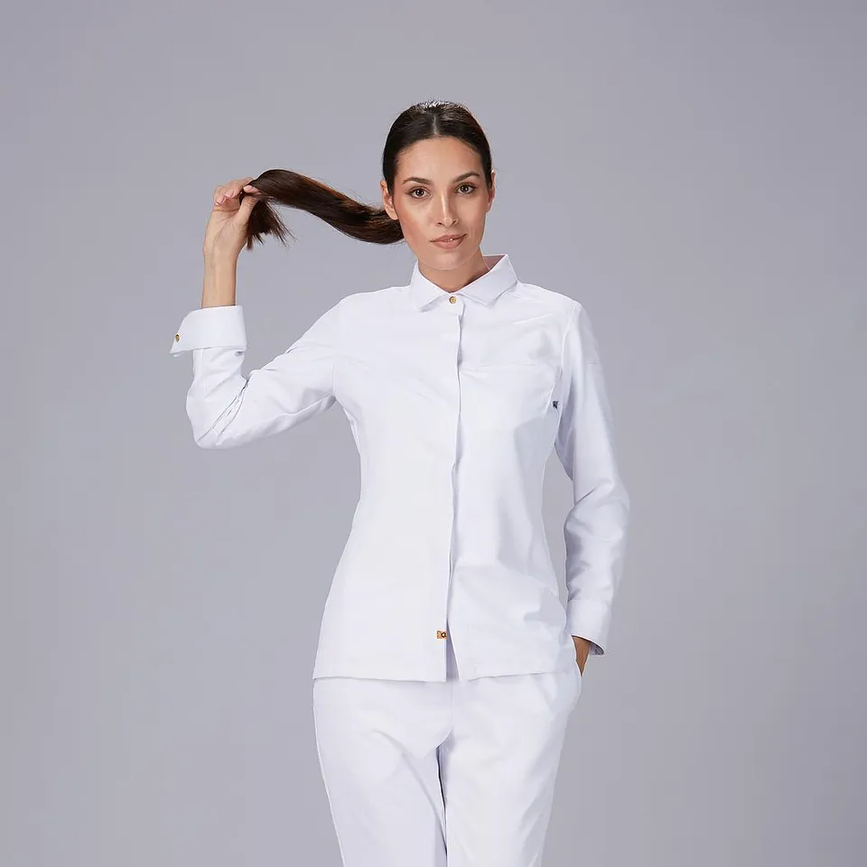 GARY'S Moral veste cuisine femme noire microfibre recyclée