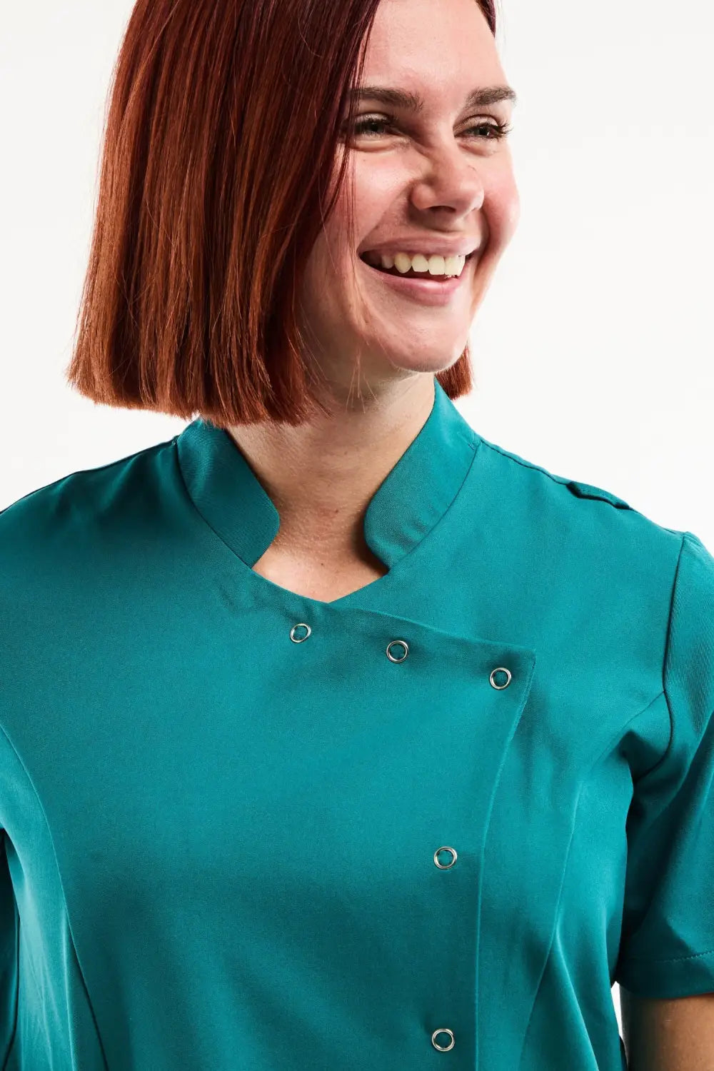 Aelin Aurelia Blouse Médicale Femme Bleu Turquoise Stretch