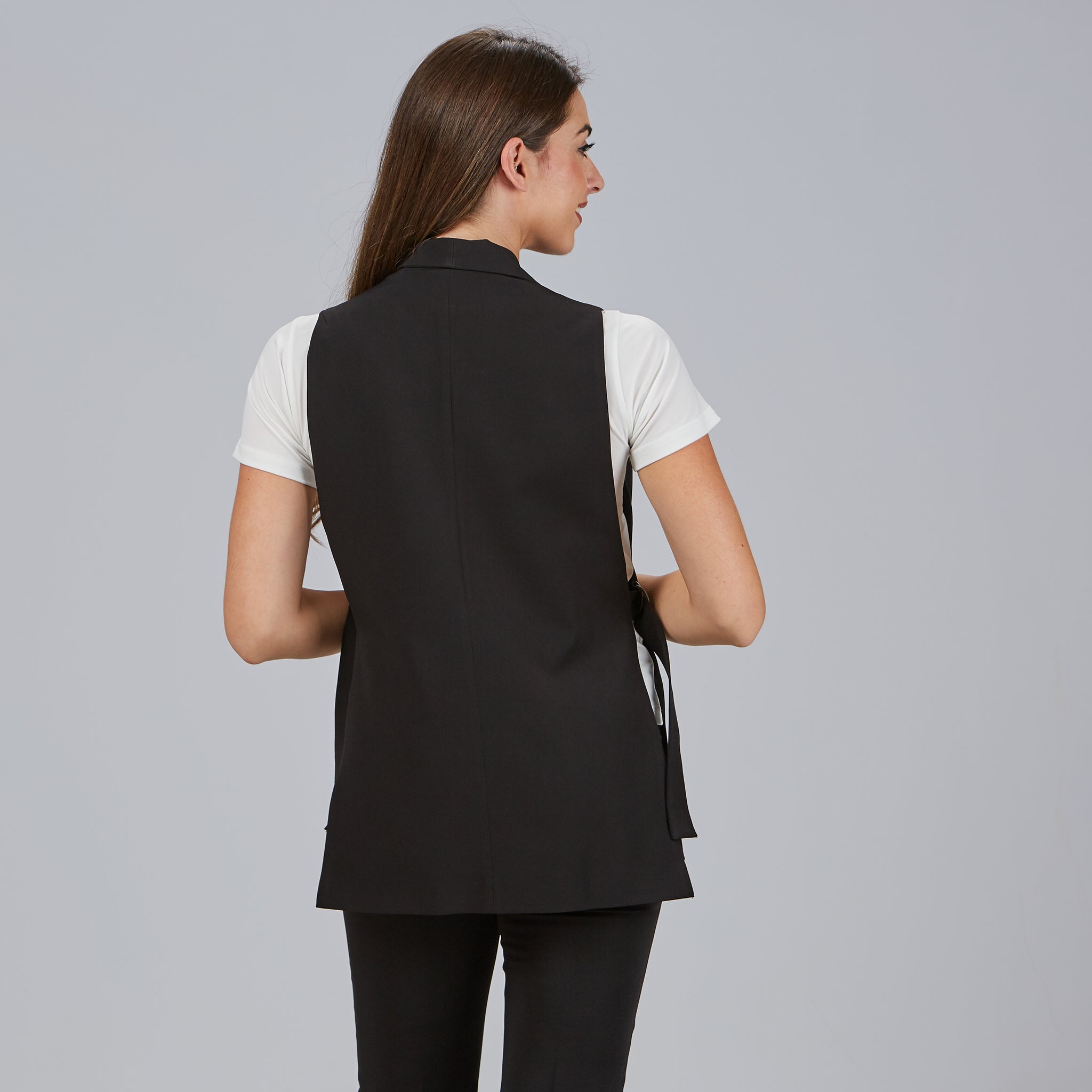 Gary's Morera gilet femme noir col smoking