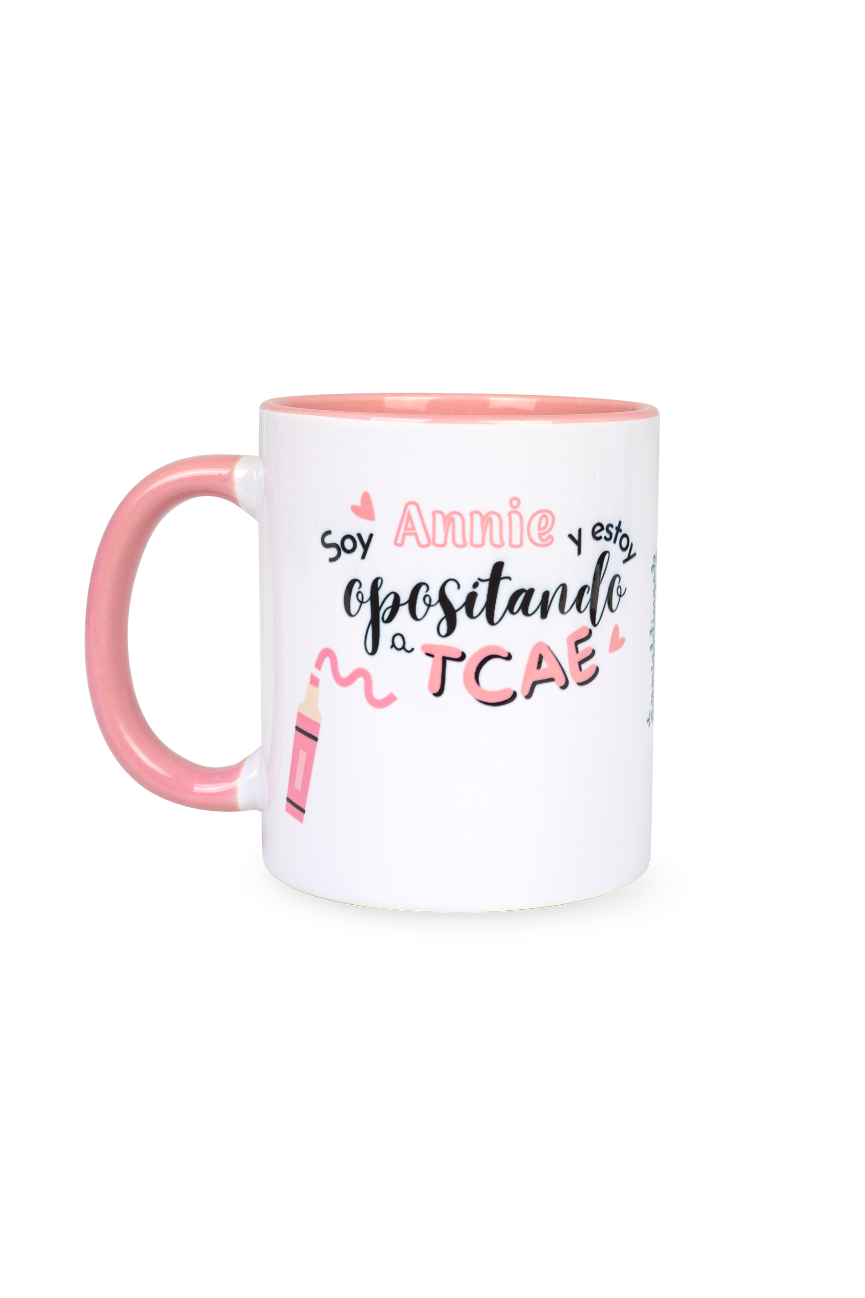 Enfermania Opositando TCAE mug céramique rose 350 ml