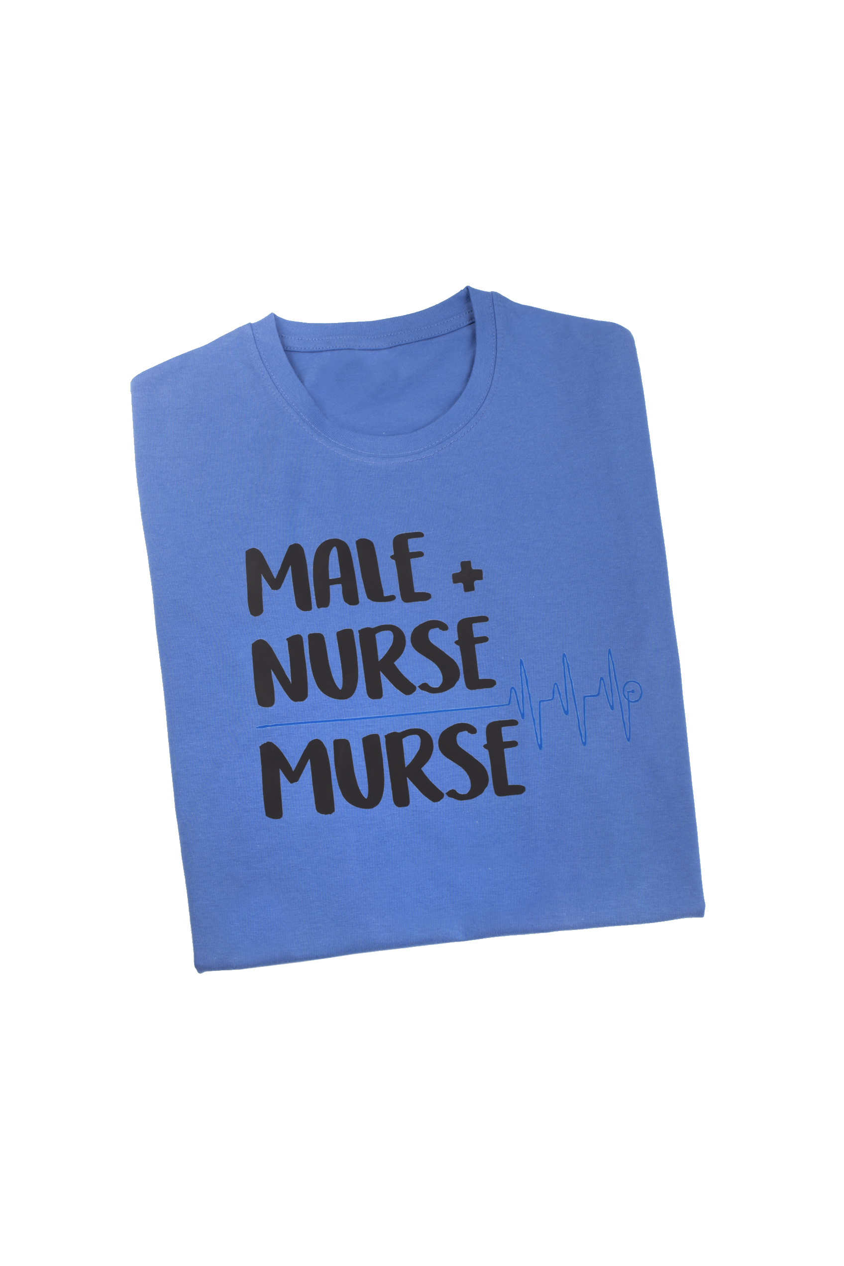 Enfermania Ropa T-shirt homme bleu classique taille L