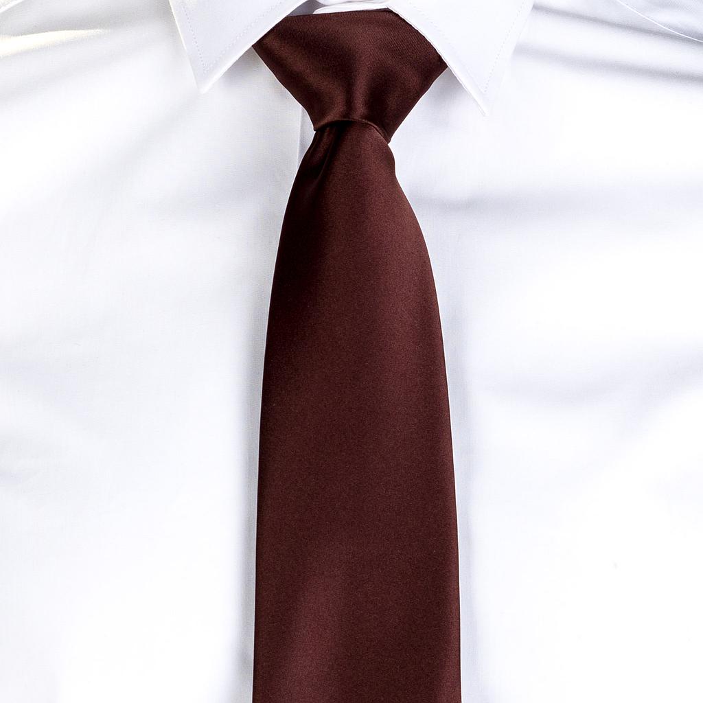 Gary's Add-Ons Tie Knotless cravate satin noir TU