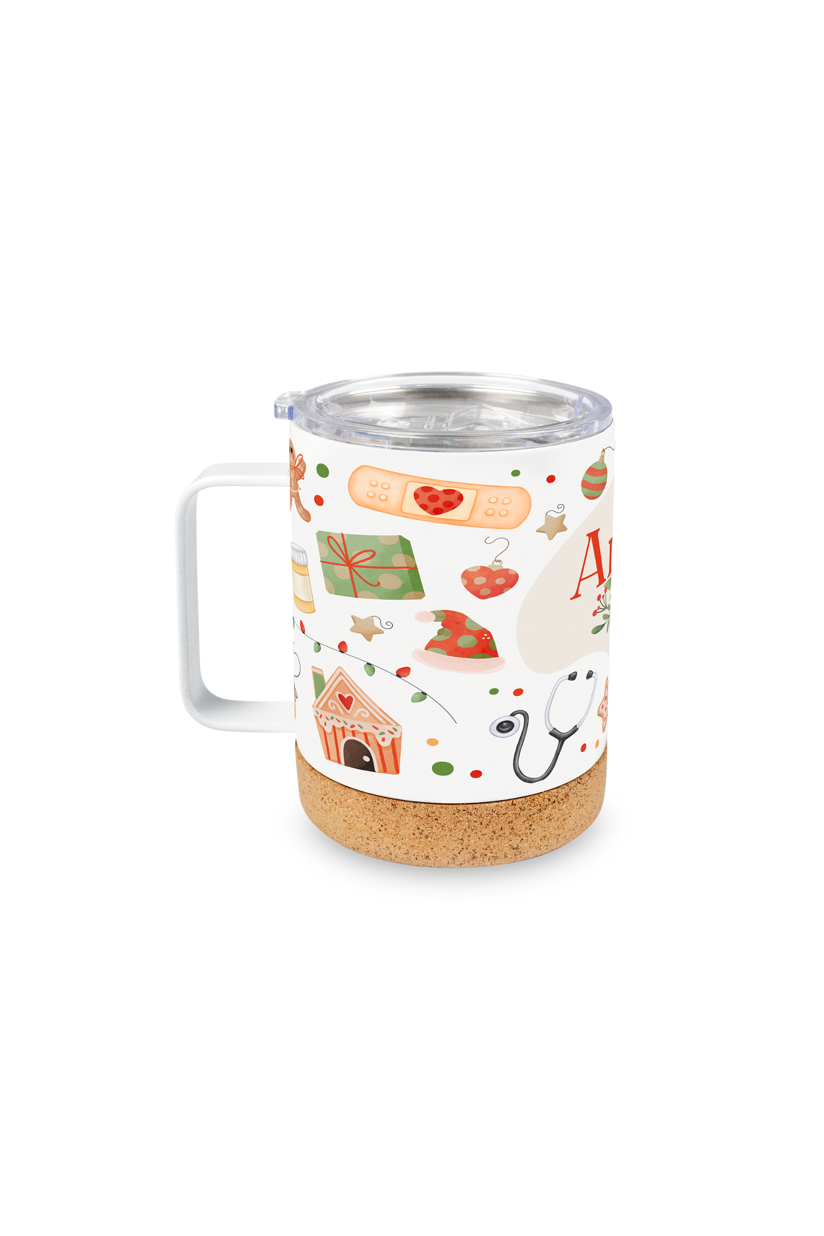 Enfermania Regalos Tasse thermique Noël 330 ml inox